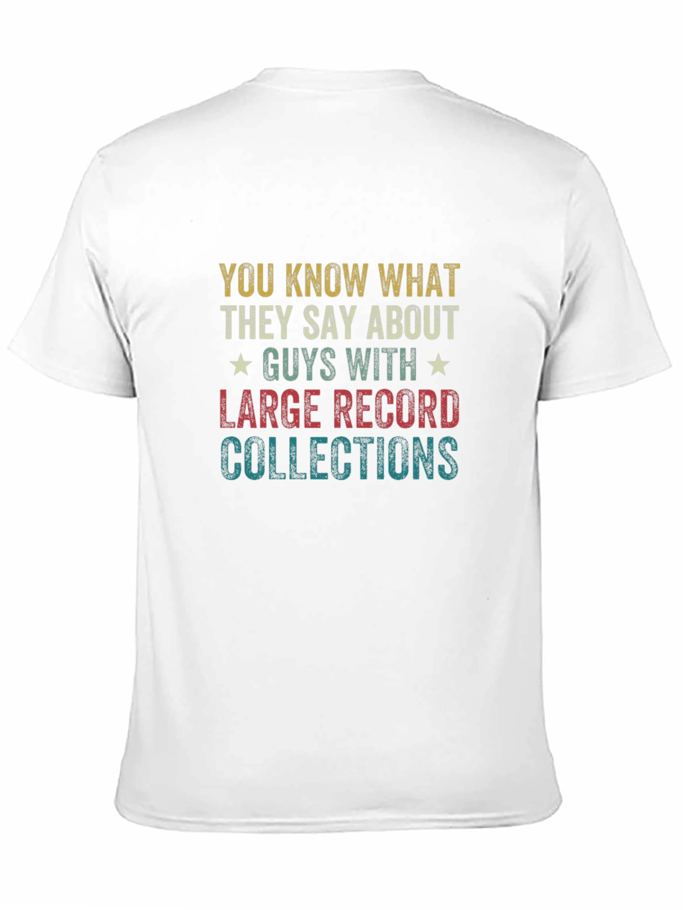 Black Vinyl Record Collector T-Shirt - Guys With Large Collections view 11