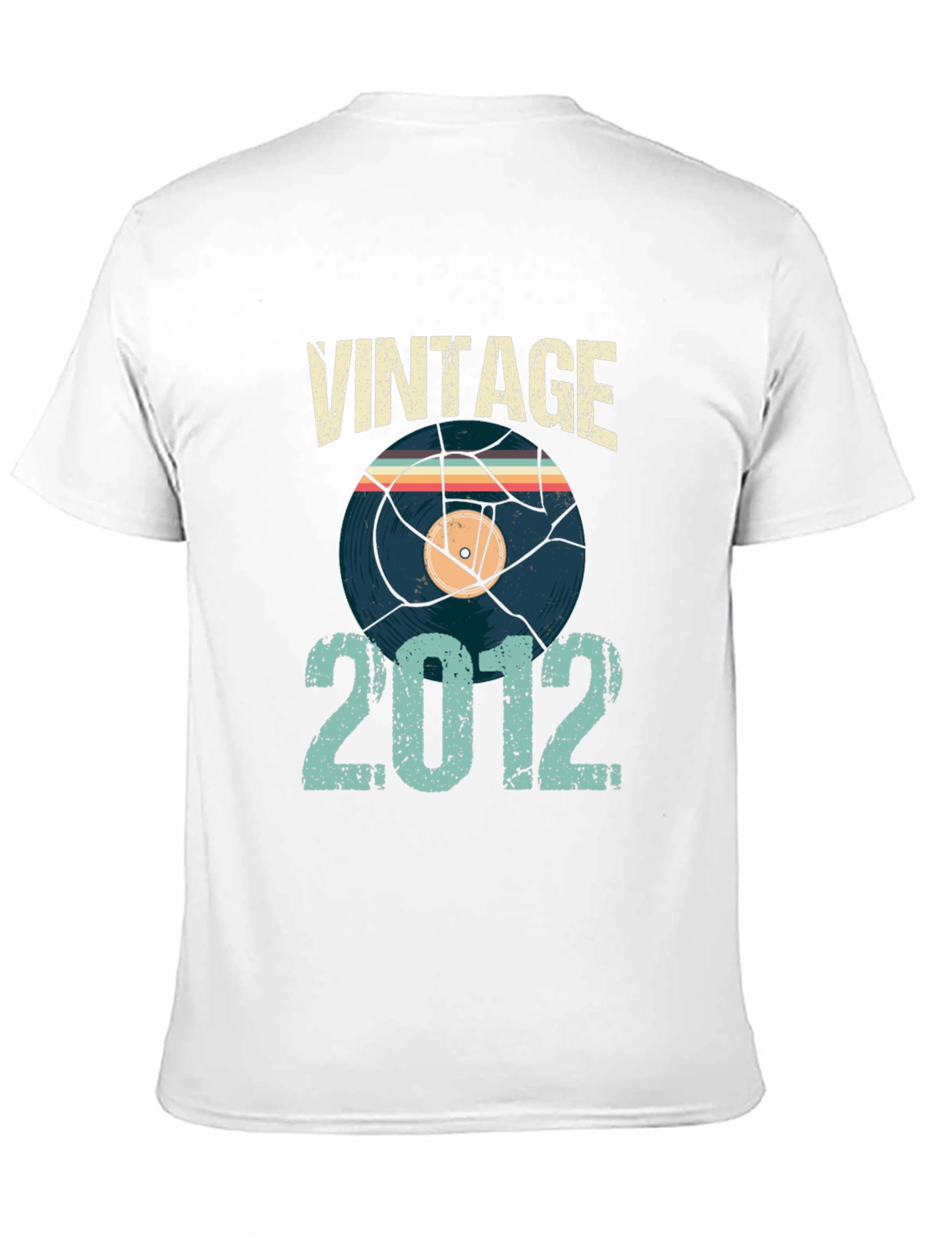 Black Vintage 2012 Record T-Shirt view 11