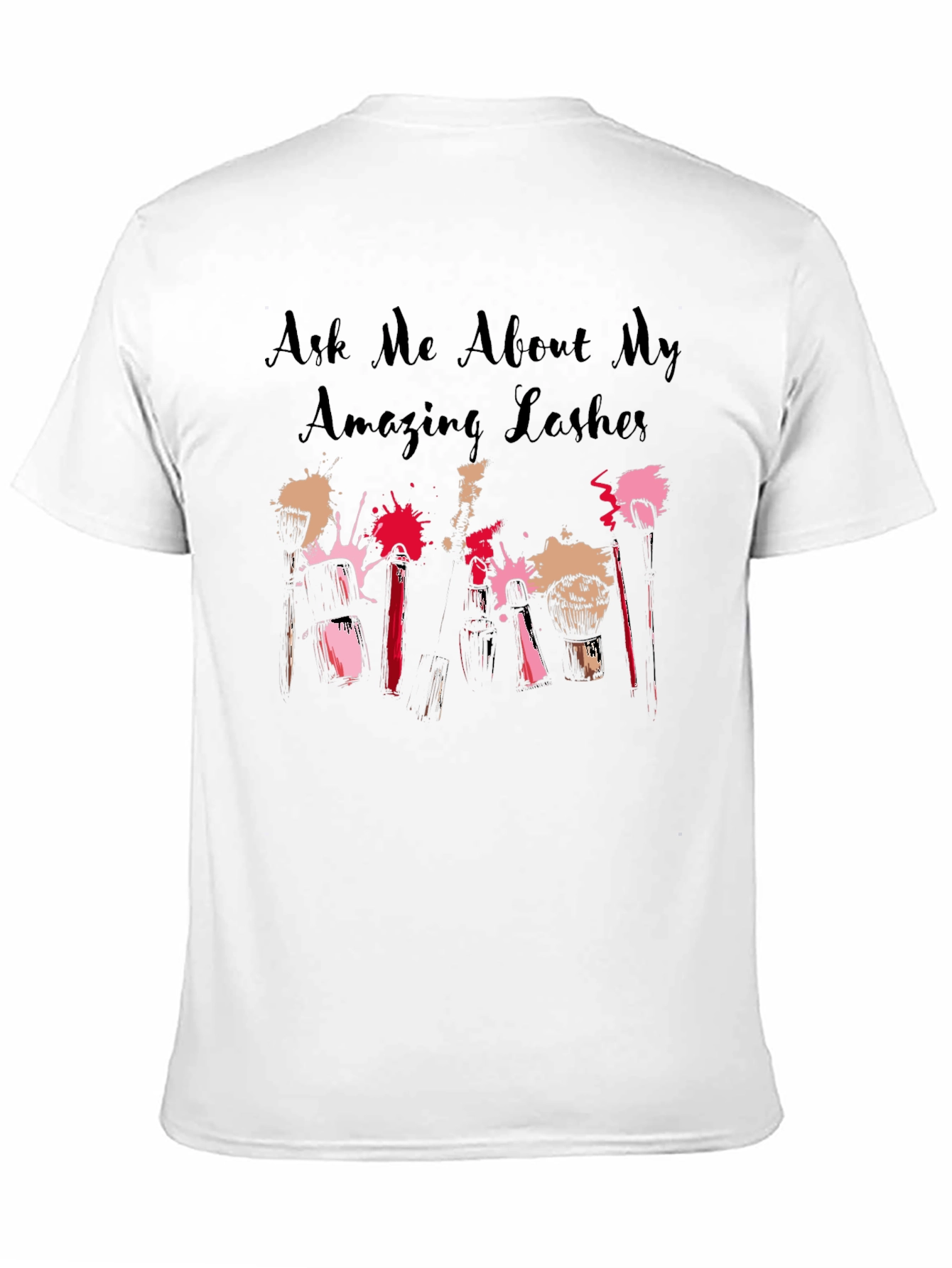 Black Amazing Lashes Graphic T-Shirt view 11