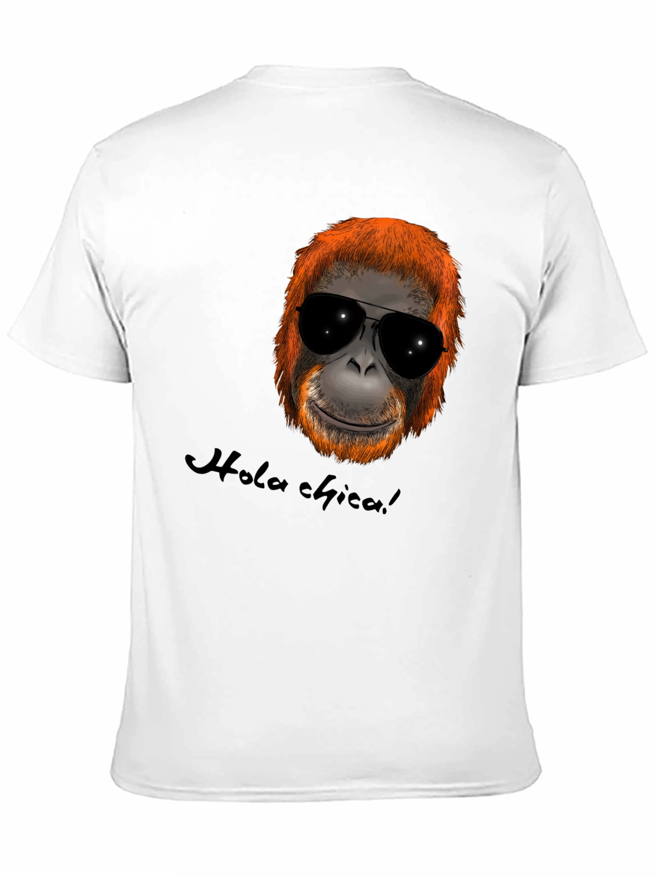 Black Cool Orangutan Sunglasses T-Shirt - Hola Chica! view 11