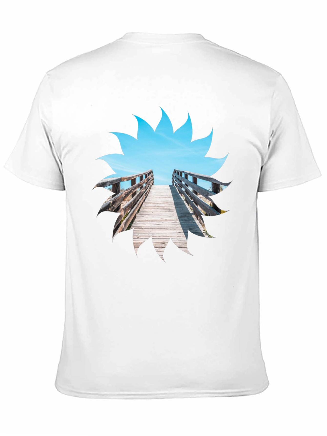 Black Beach Boardwalk Graphic T-Shirt view 11