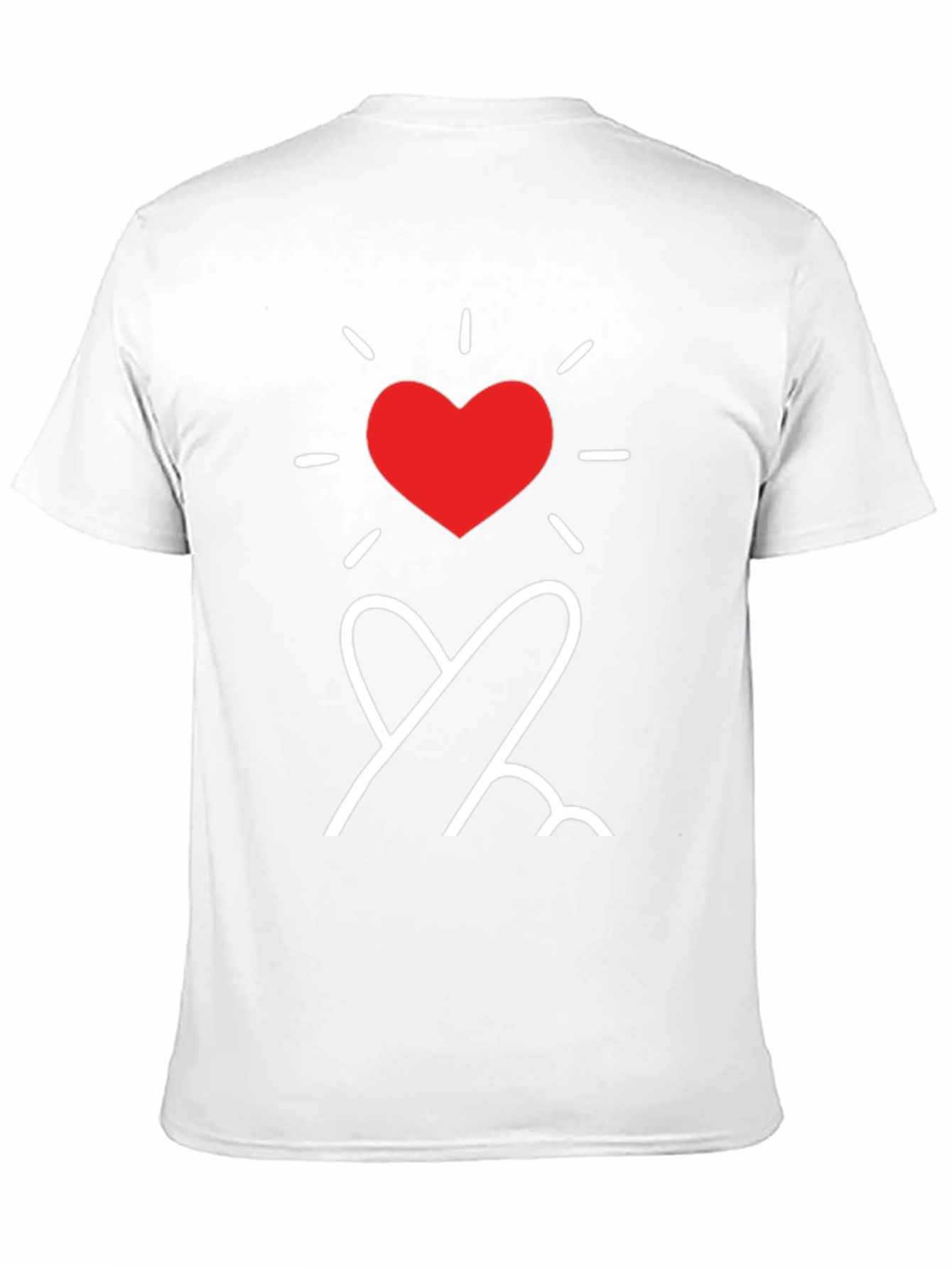Black Heart Fingers T-Shirt - Stylish Korean Love Sign Tee view 11