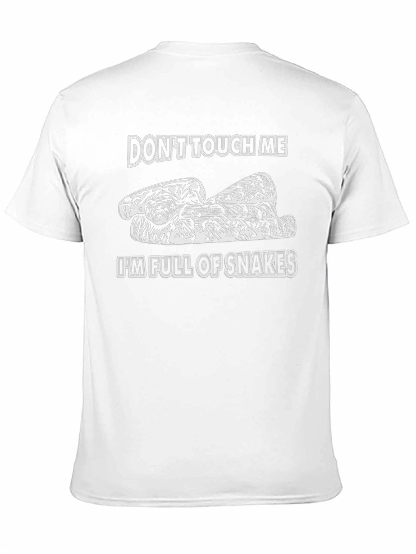 Black Don't Touch Me I'm Full Of Snakes Graphic Tee view 11