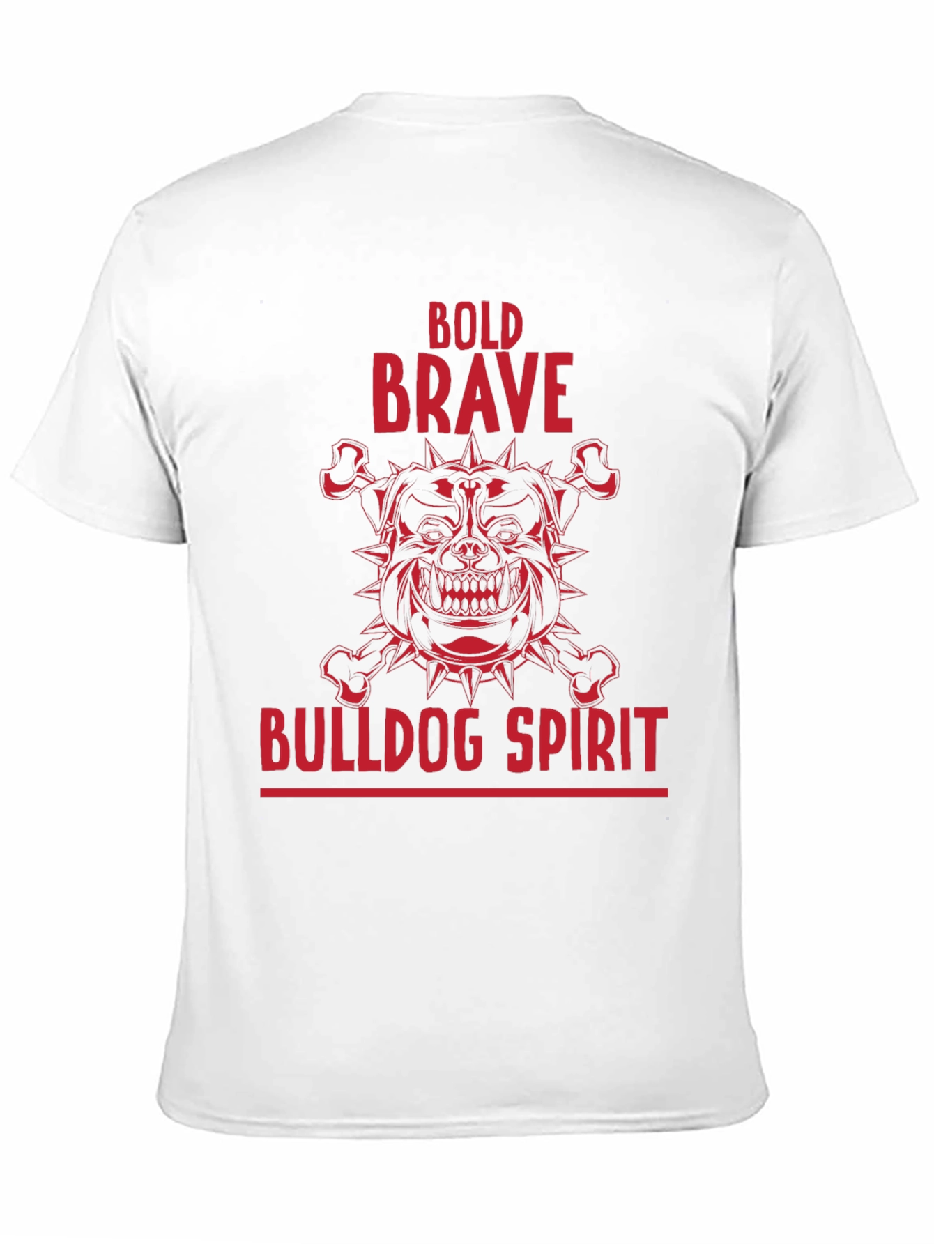 Black Bold Brave Bulldog Spirit Graphic T-Shirt view 11