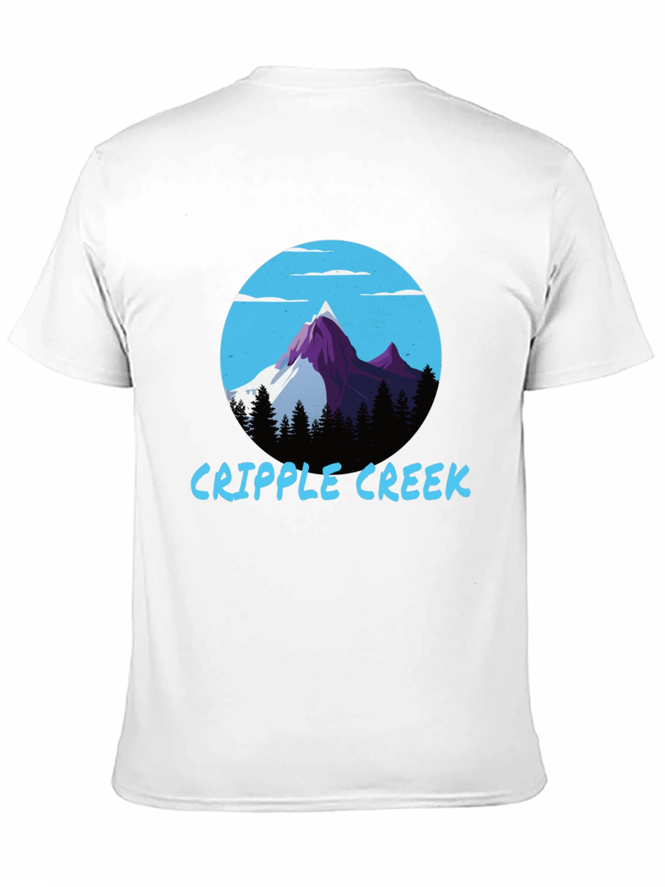 Black Cripple Creek Graphic Tee - Mountain Scene view 11