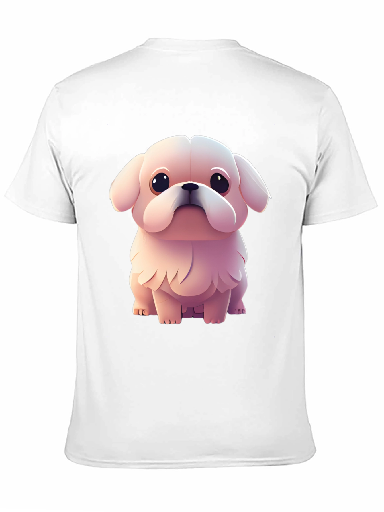 Black Cute Puppy Graphic Tee - Black view 11