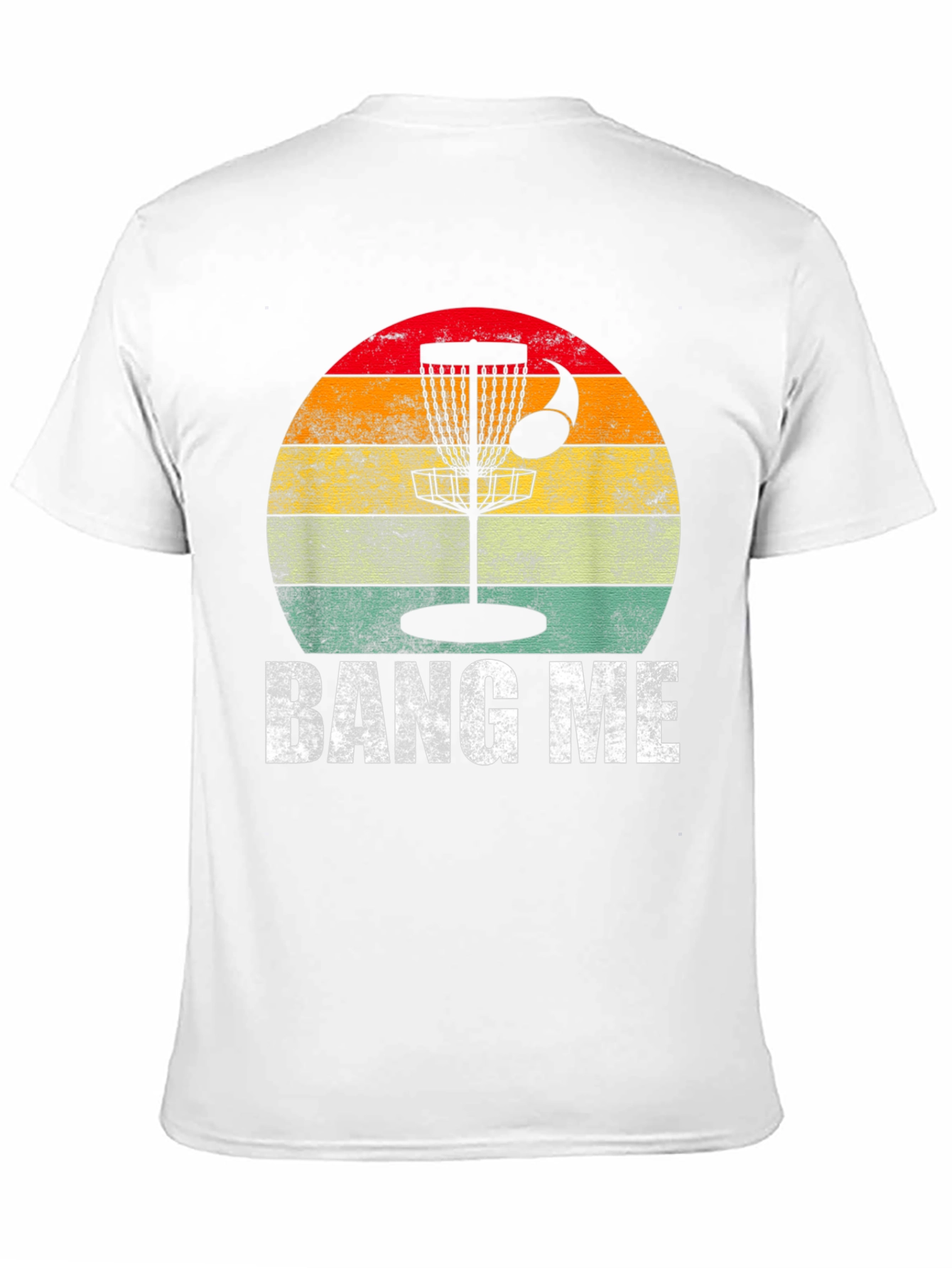 Black Bang Me Disc Golf T-Shirt - Sunset Basket Tee view 11