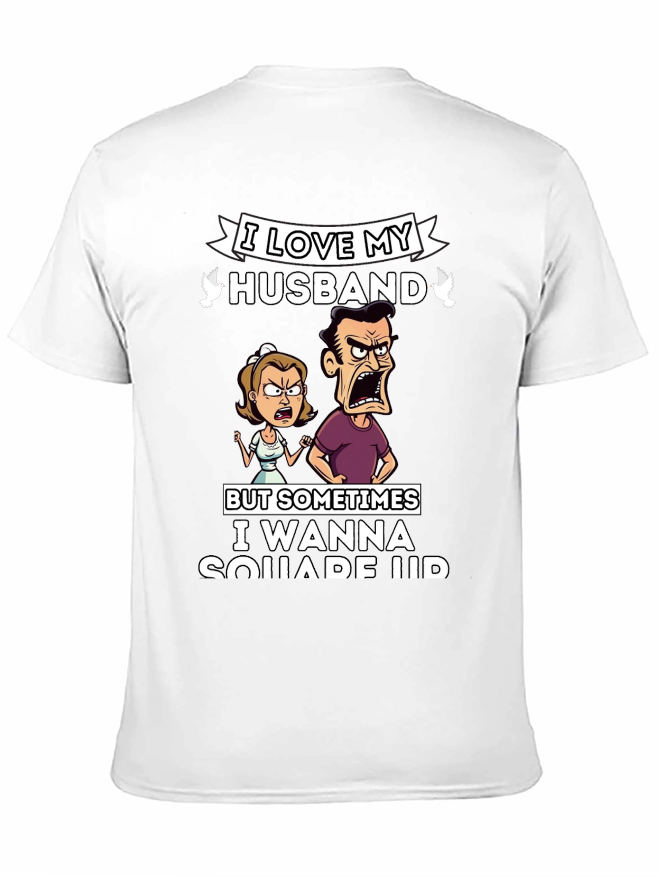 Black I Love My Husband T-Shirt view 11