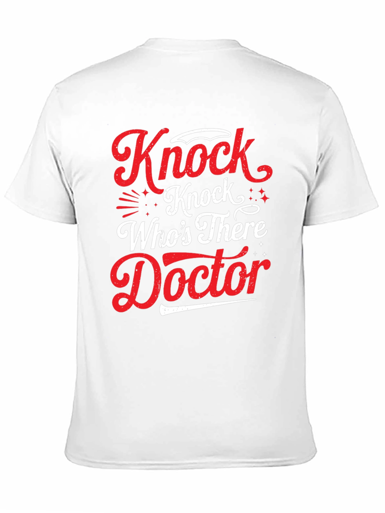 Black Knock Knock Doctor Humor Graphic Tee view 11