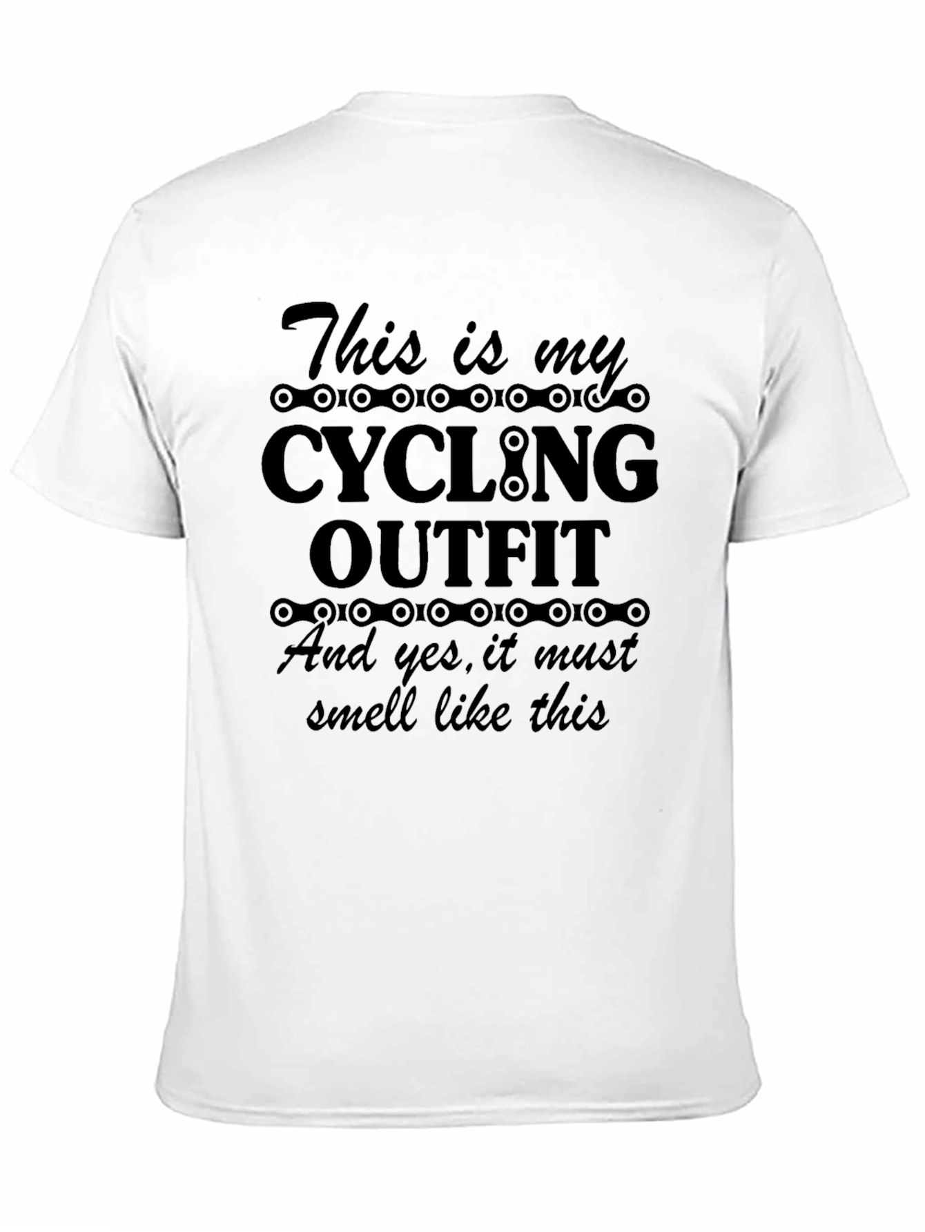 Black Cycling Outfit T-Shirt - Funny Bike Rider Tee view 11
