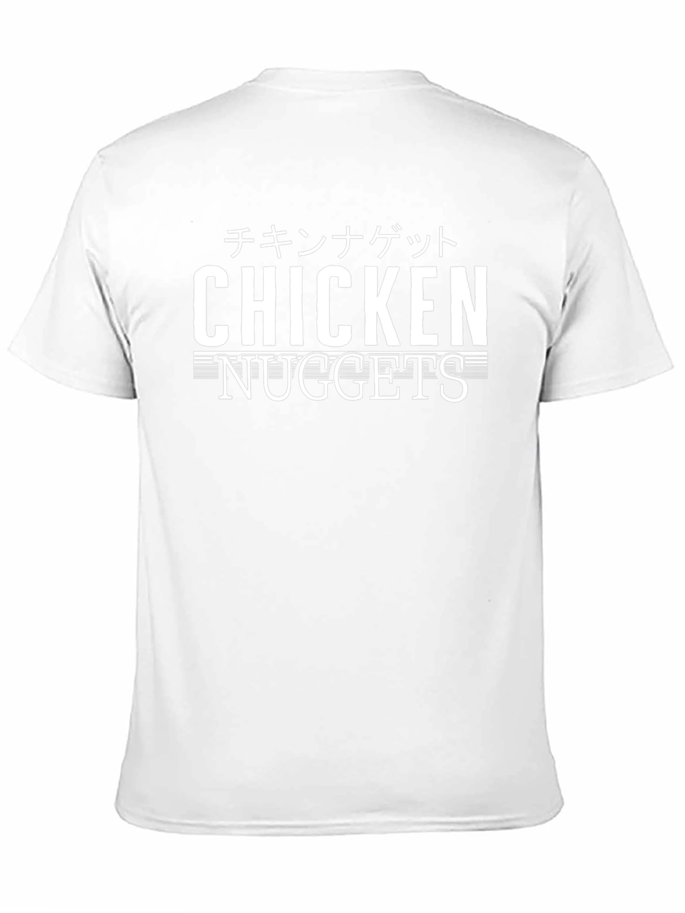 Black Chicken Nuggets Graphic Tee - Funny Japanese Text Shirt view 11