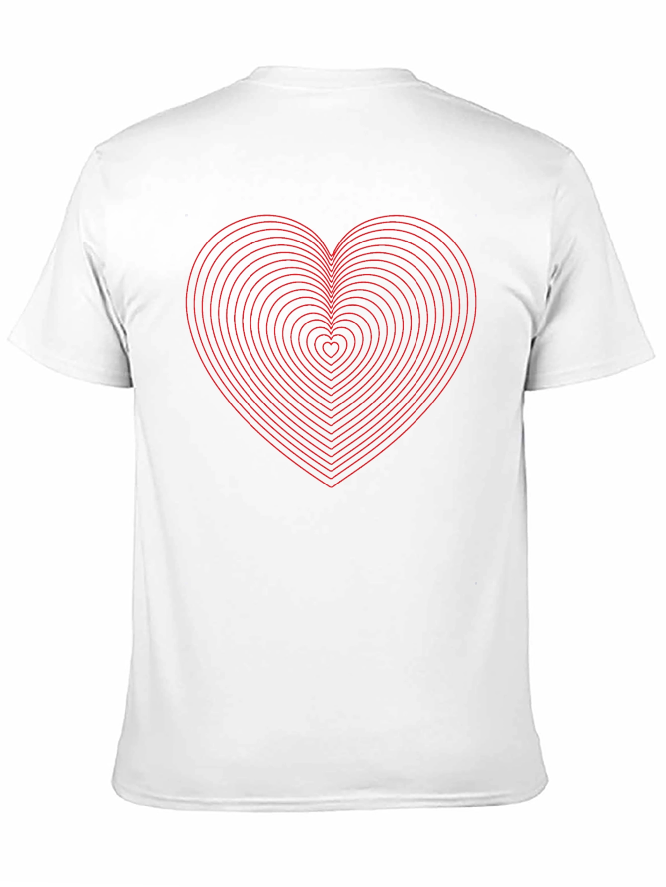 Black Heartbeat Tee - Geometric Love Shirt view 11