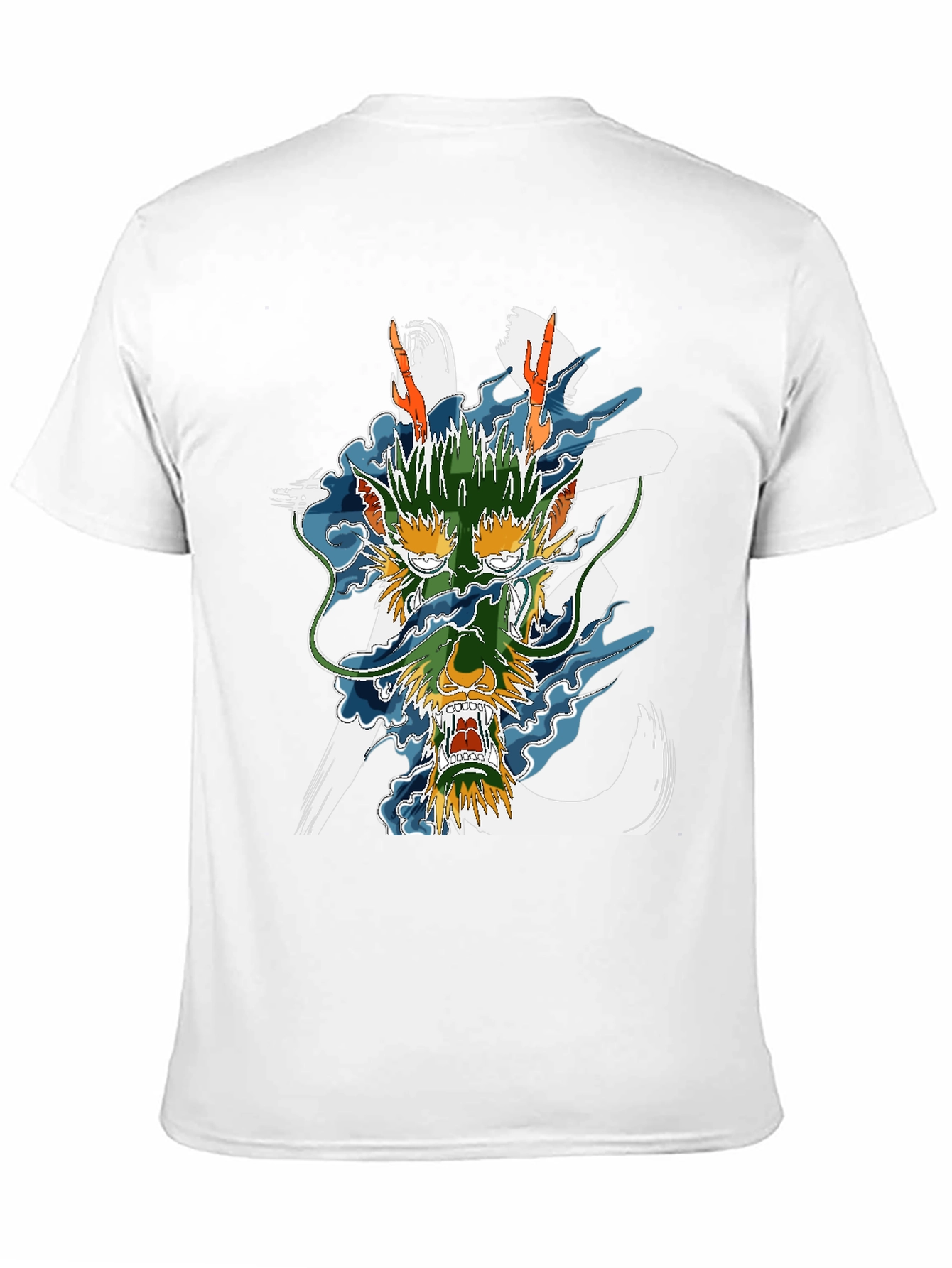 Black Dragon Graphic Print Black T-Shirt view 11