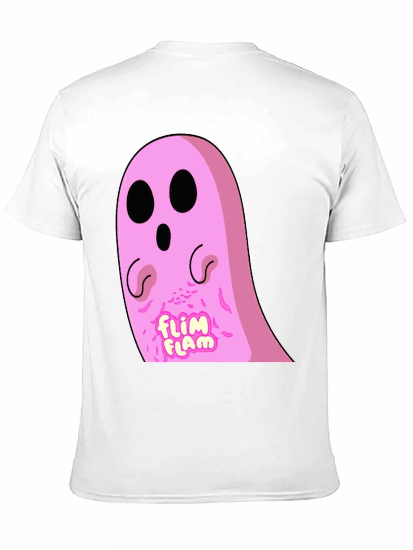 Black Pink Ghost Flim Flam T-Shirt view 11
