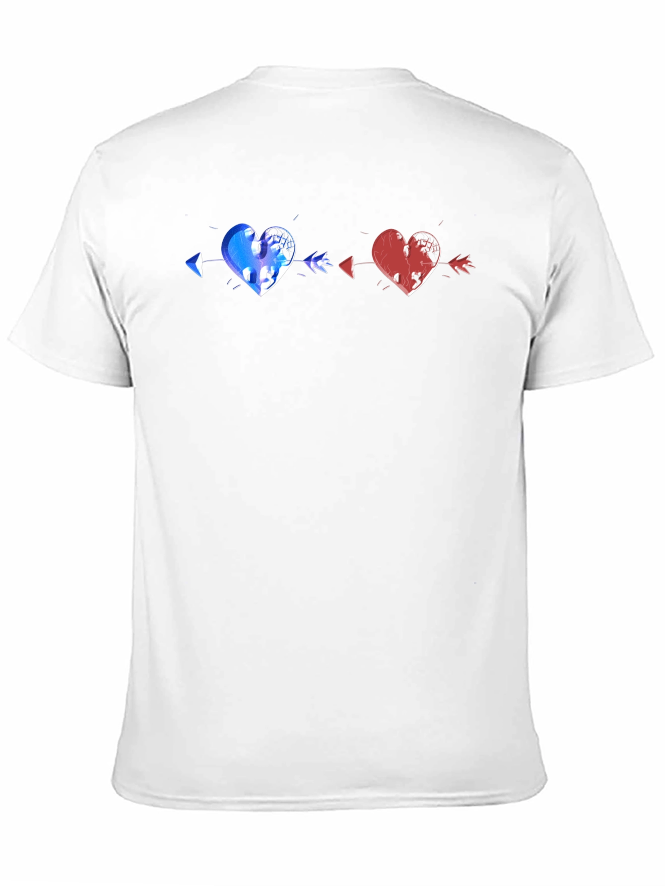 Black Heart Arrow T-Shirt - Black Cotton Graphic Tee view 11