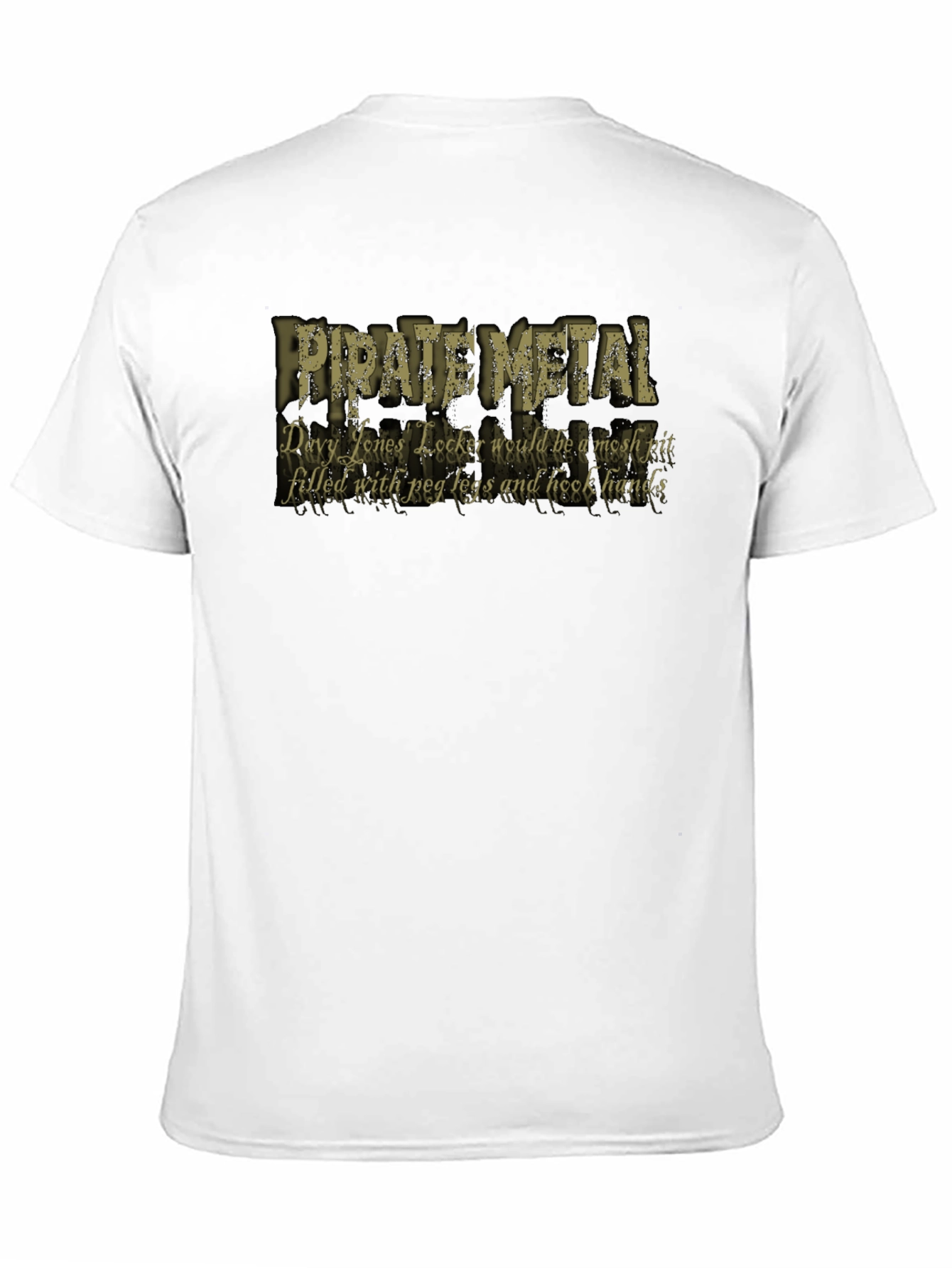 Black Pirate Metal Graphic T-Shirt view 11