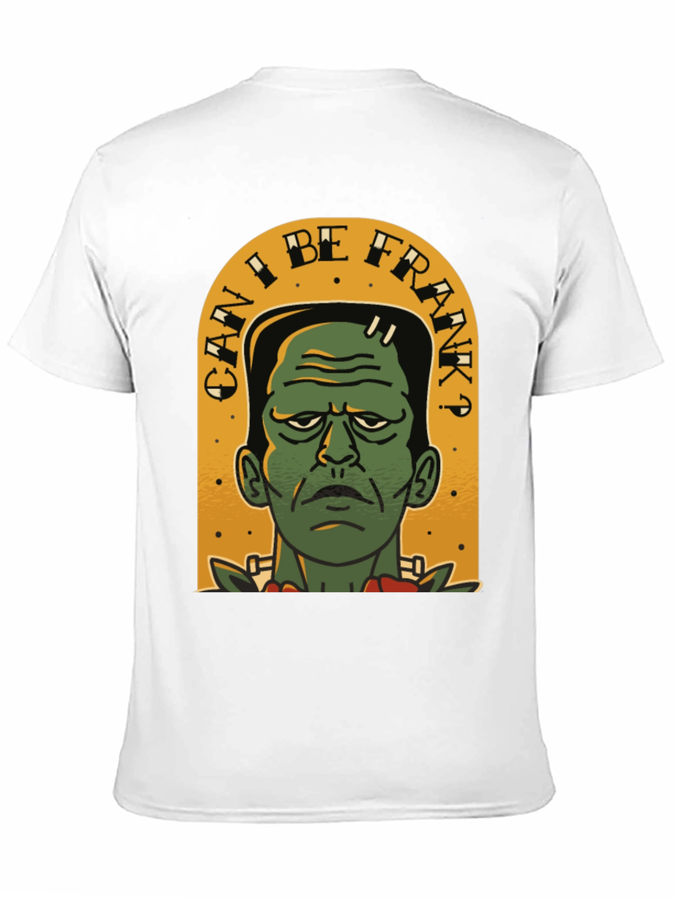 Black Can I Be Frank? Men's Graphic Tee view 11