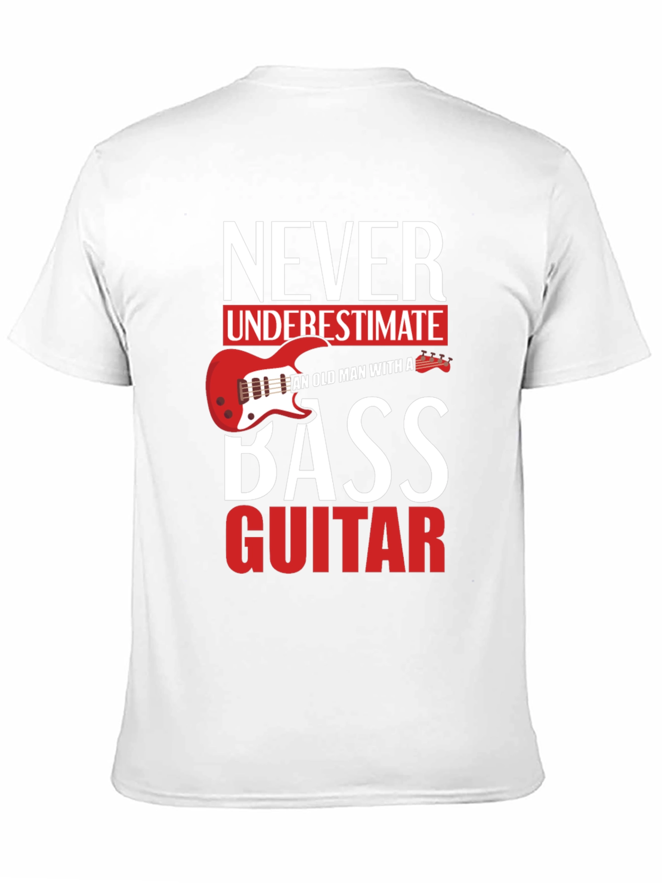 Black Never Underestimate Old Man With a Bass Guitar T-Shirt view 11