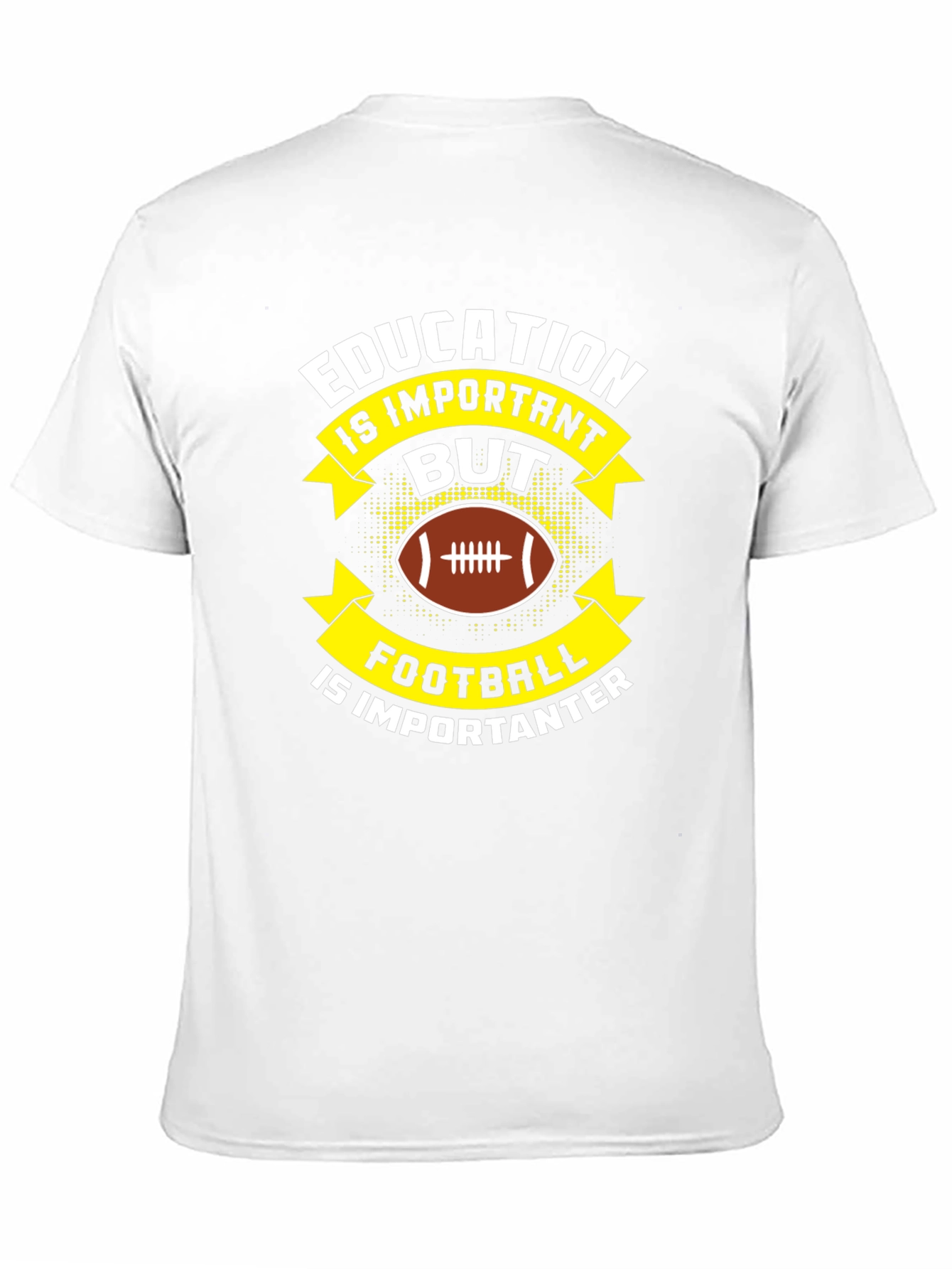 Black Education vs Football T-Shirt view 11