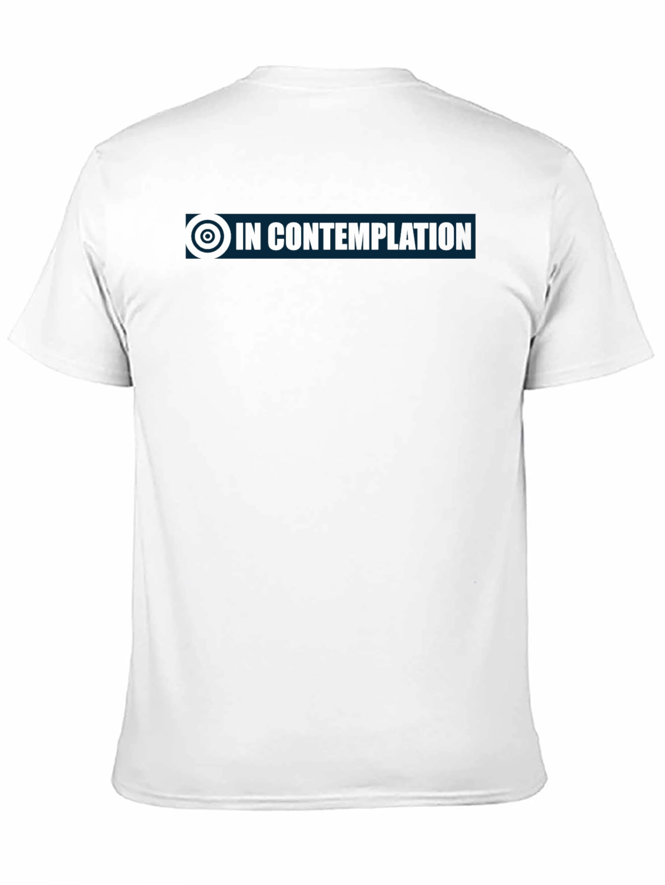 Black In Contemplation Men's Black T-Shirt view 11