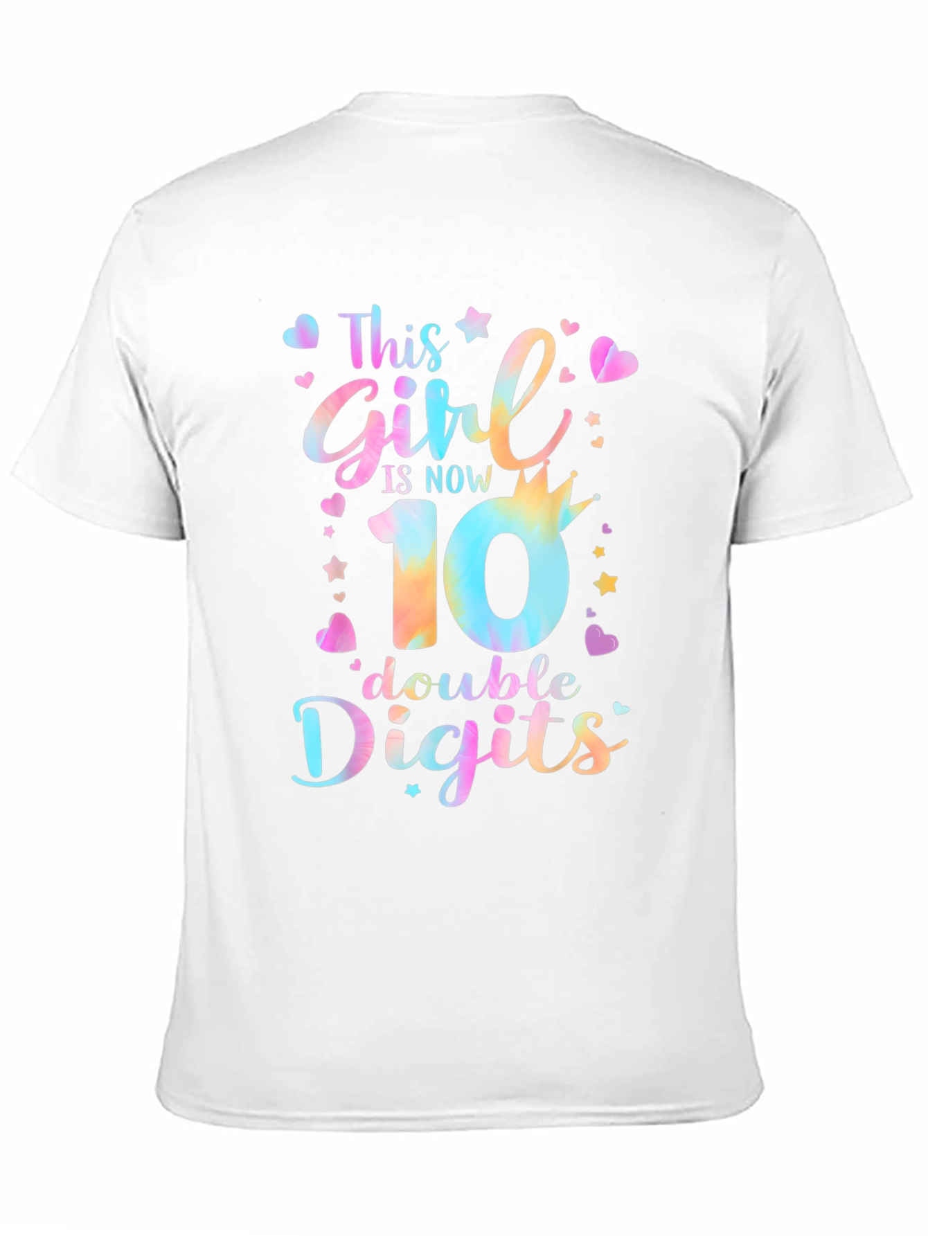 Black This Girl is Now 10 - Double Digits T-Shirt view 11