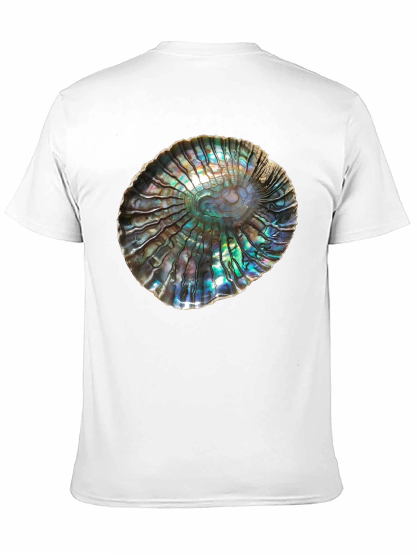 Black Iridescent Abalone Shell Graphic Tee - Unisex view 11