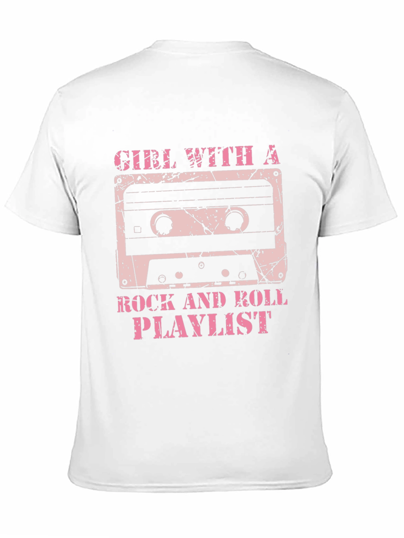 Black Girl With a Rock and Roll Playlist Graphic T-Shirt view 11