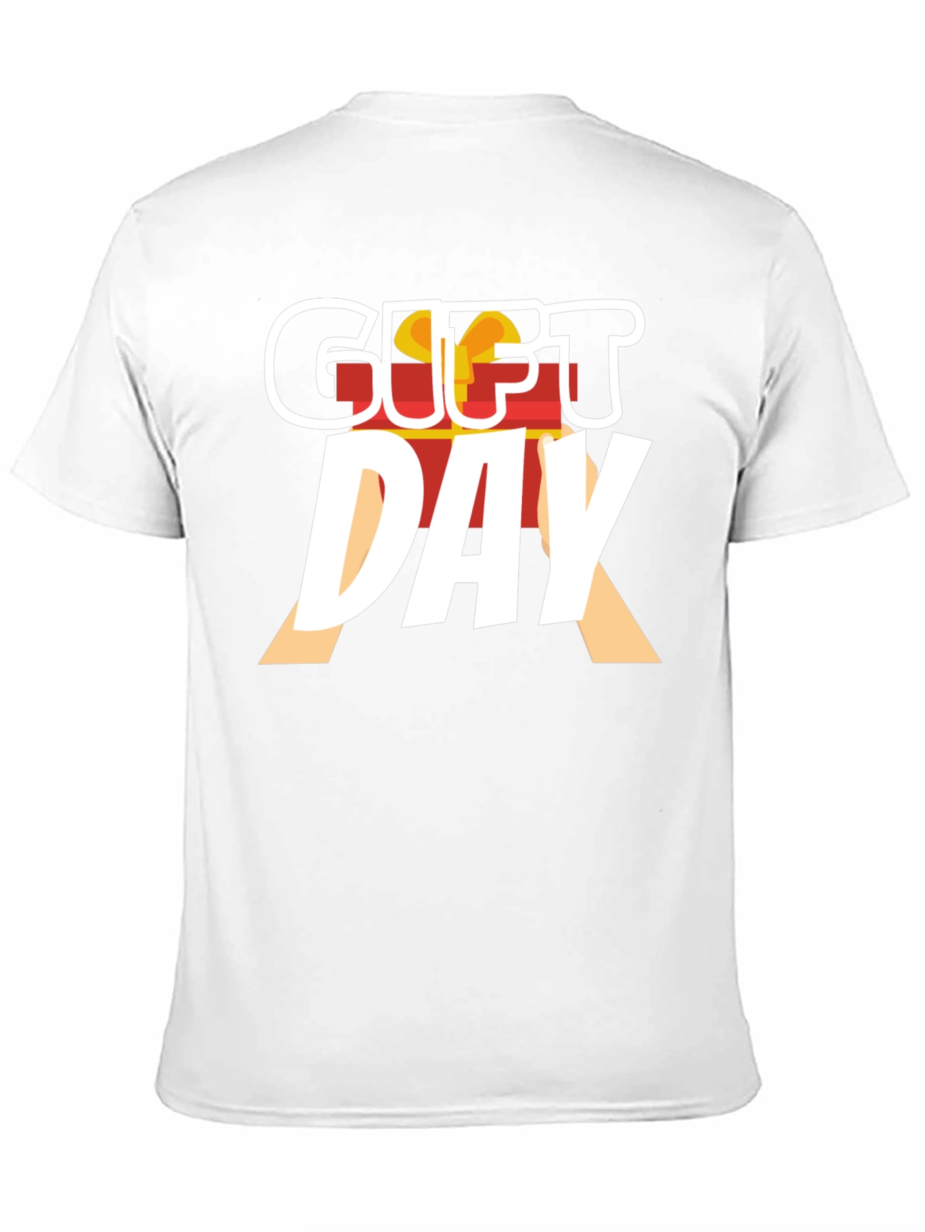 Black Gift Day Graphic Tee - Black Cotton T-Shirt view 11