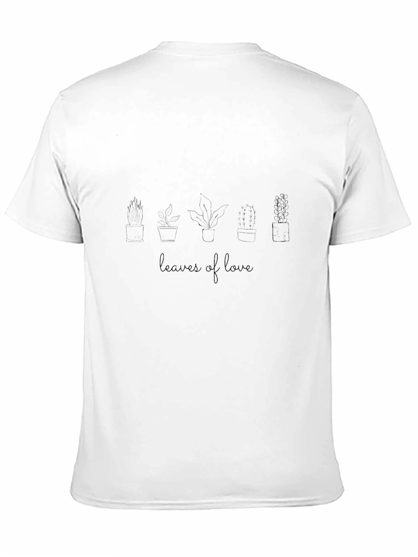 Black Leaves of Love Graphic Tee - Black, Casual, Stylish view 11