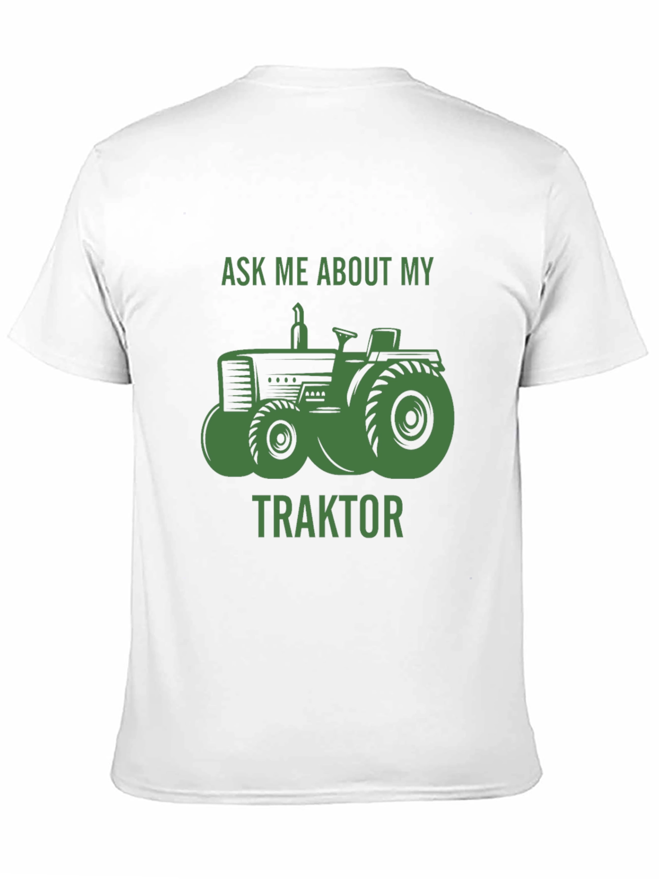 Black Ask Me About My Traktor T-Shirt view 11