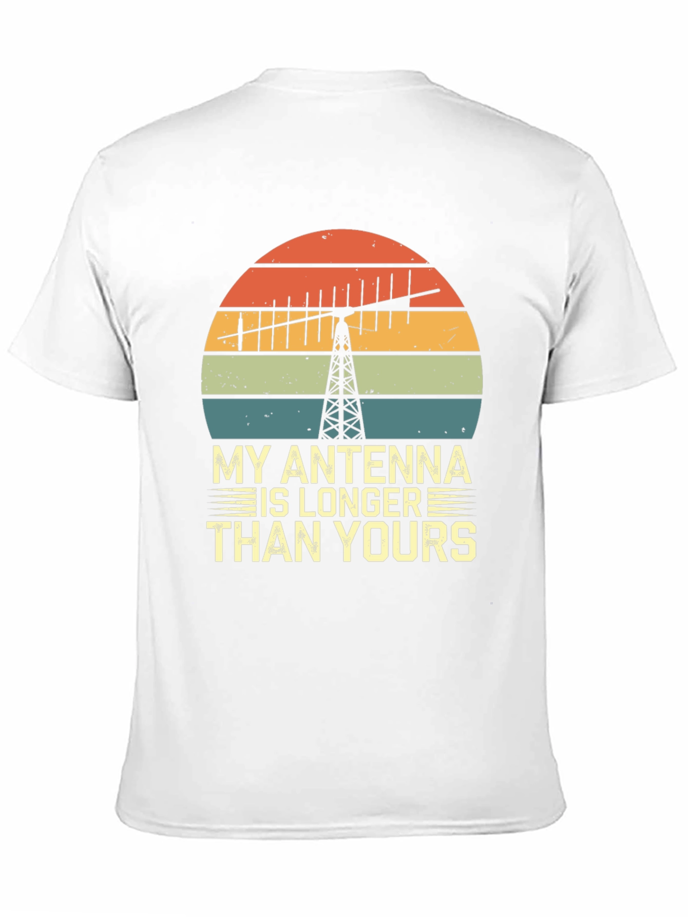 Black My Antenna Is Longer Than Yours Black T-Shirt view 11