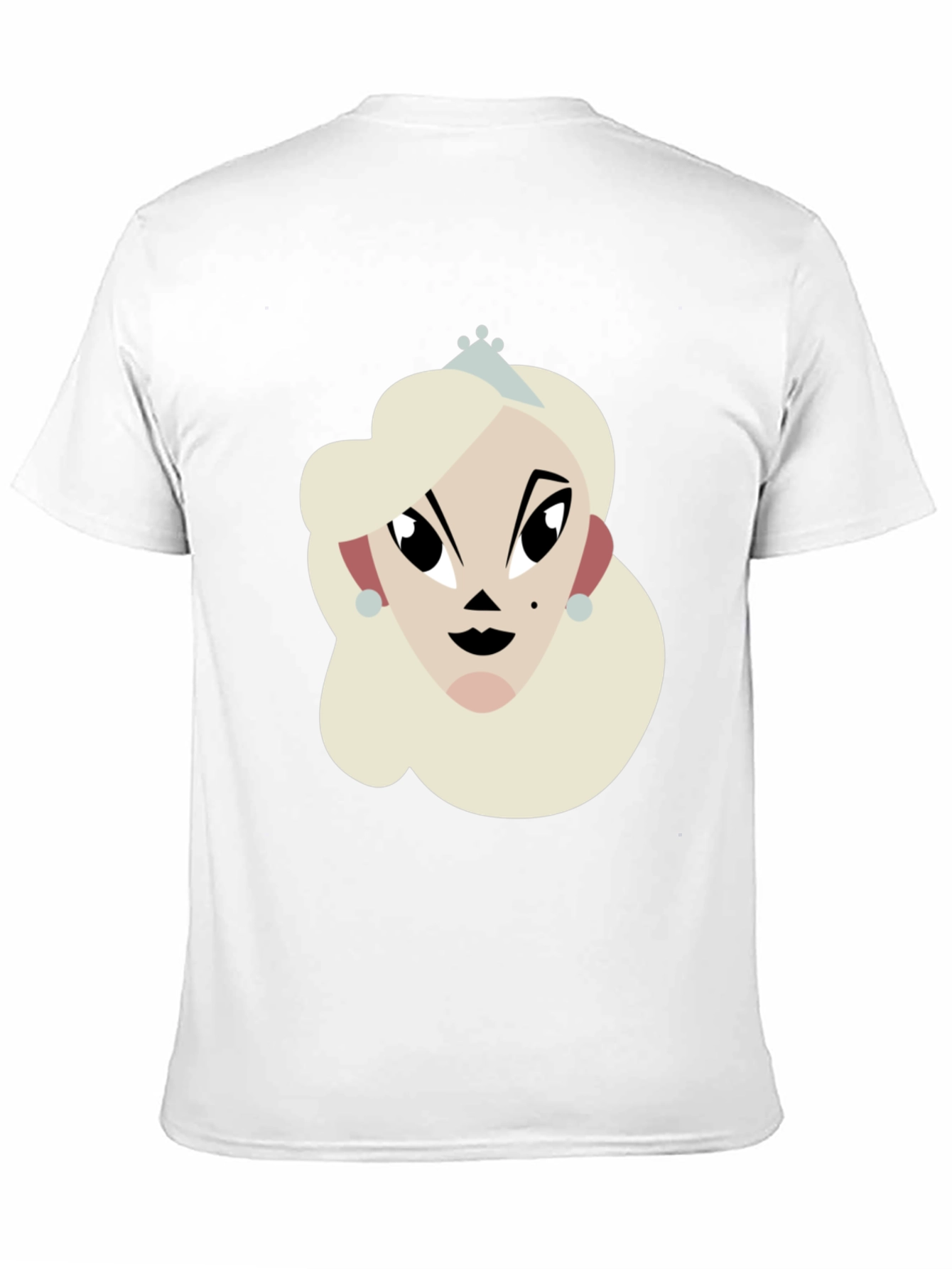 Black Princess Cartoon Graphic Black T-Shirt view 11