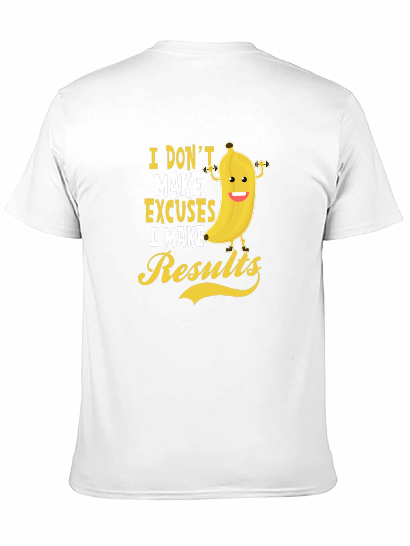 Black Funny Workout Banana T-Shirt view 11