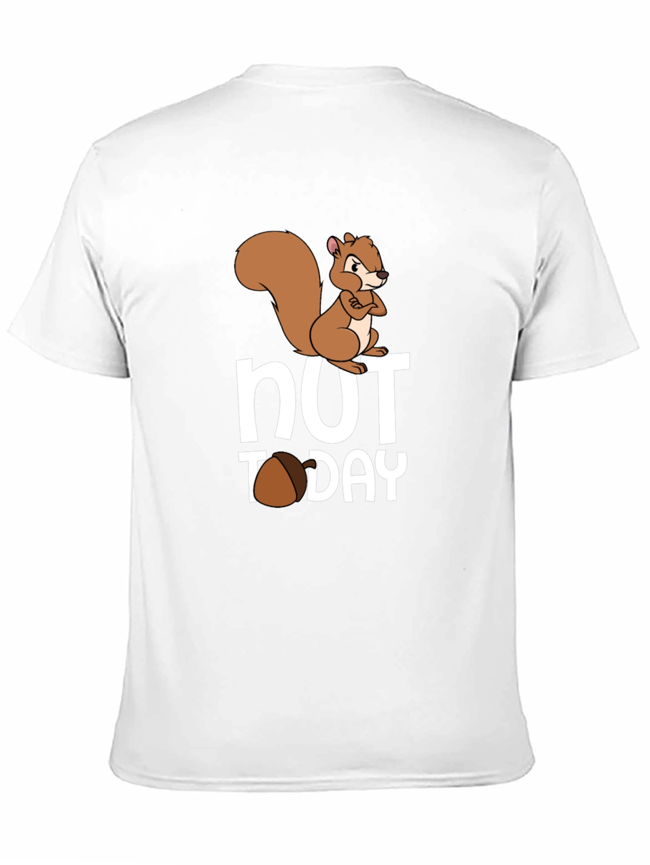 Black Nut Today Squirrel Graphic Tee - Funny Novelty T-Shirt view 11
