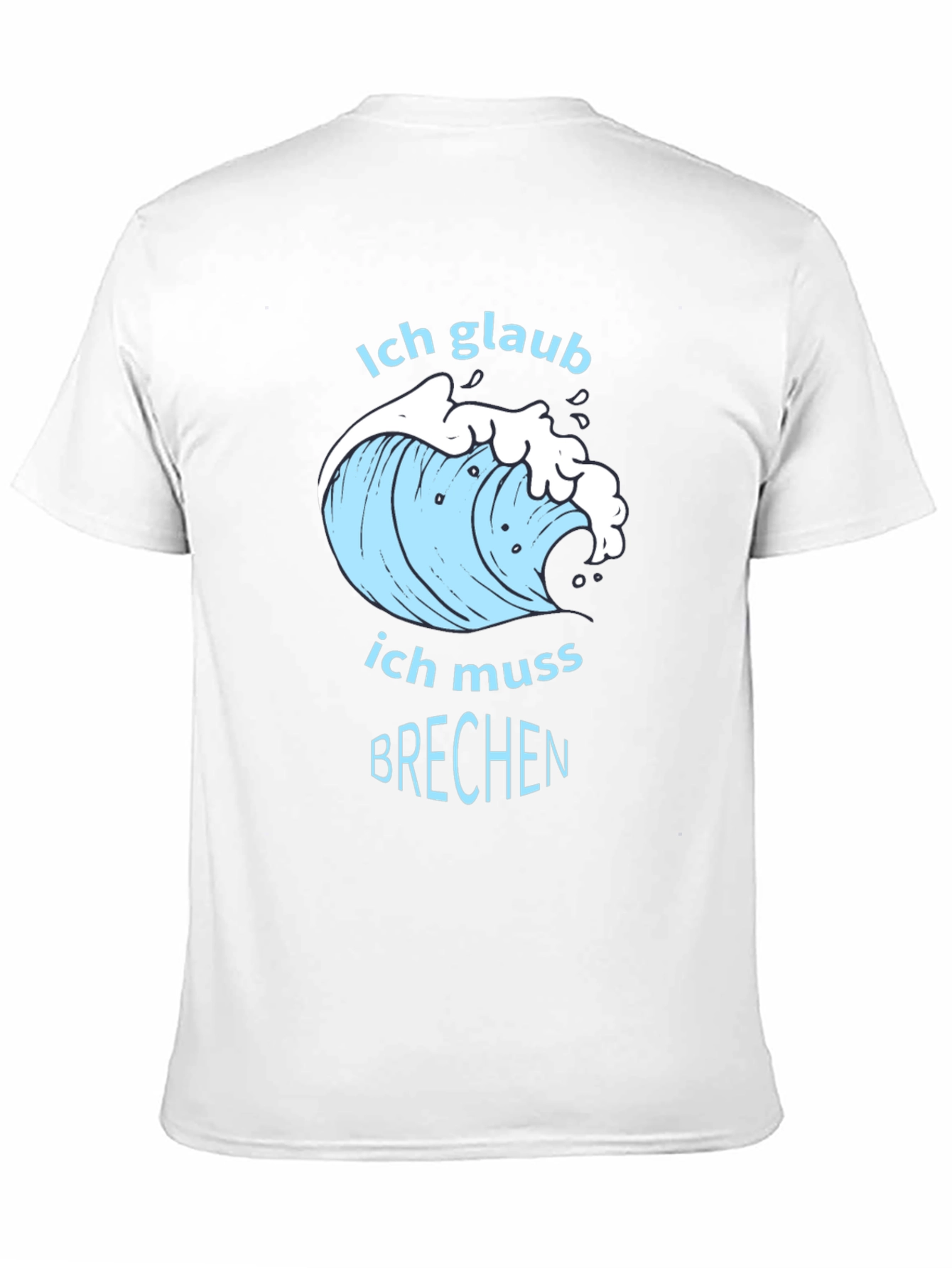 Black Ich Glaub Ich Muss Brechen T-Shirt - Black view 11