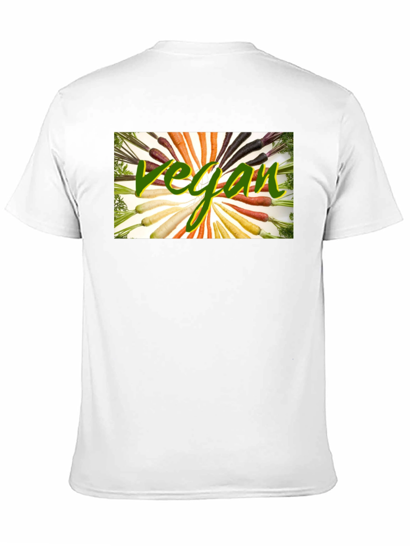 Black Vegan Carrot T-Shirt - Black Cotton Blend view 11