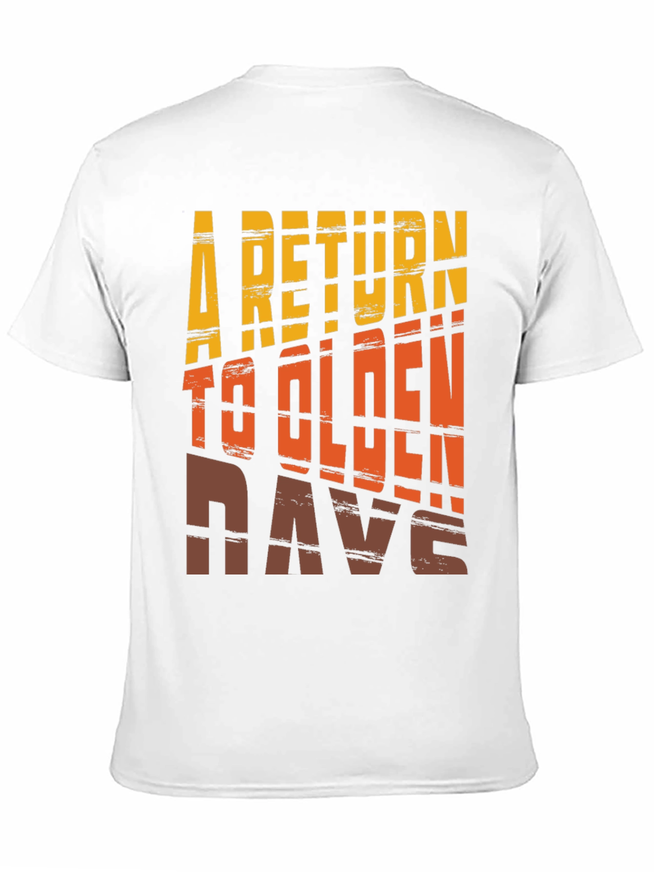 Black Retro 'A Return to Olden Days' Graphic Tee view 11