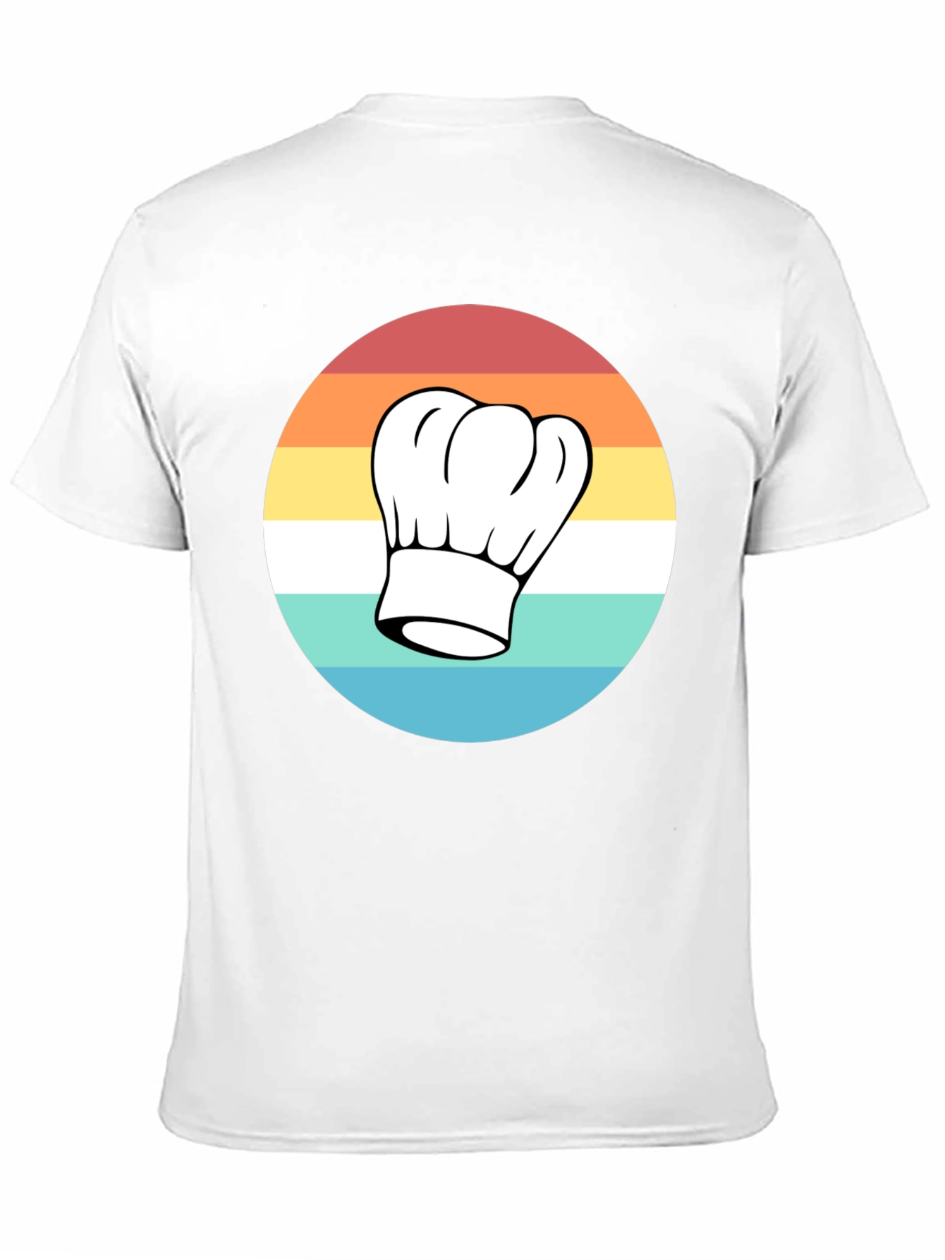 Black Retro Chef Hat T-Shirt - Classic Culinary Style view 11