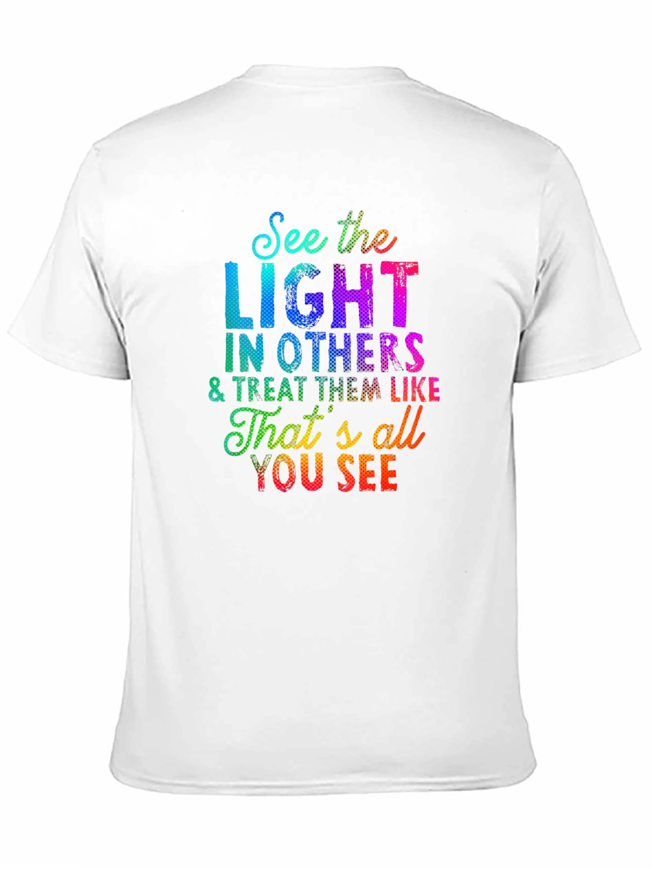 Black See the Light T-Shirt - Inspirational Graphic Tee view 11