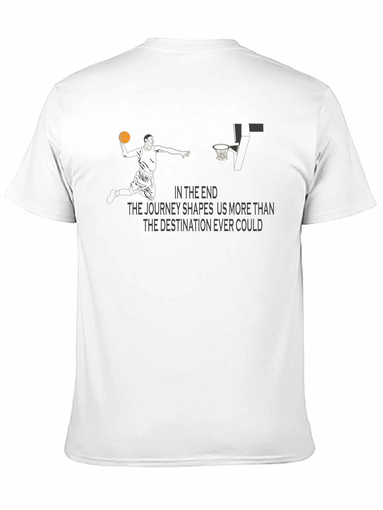 Black Basketball Journey Graphic Tee view 11