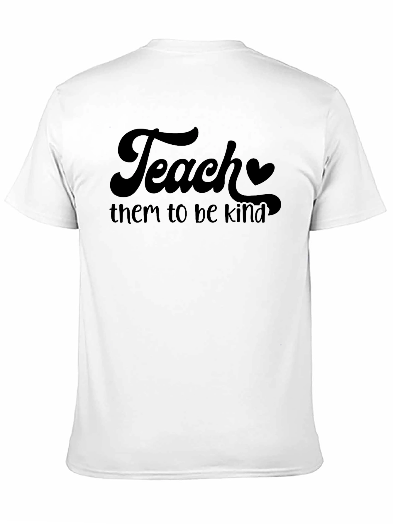Black Teach Them To Be Kind Graphic Tee view 11