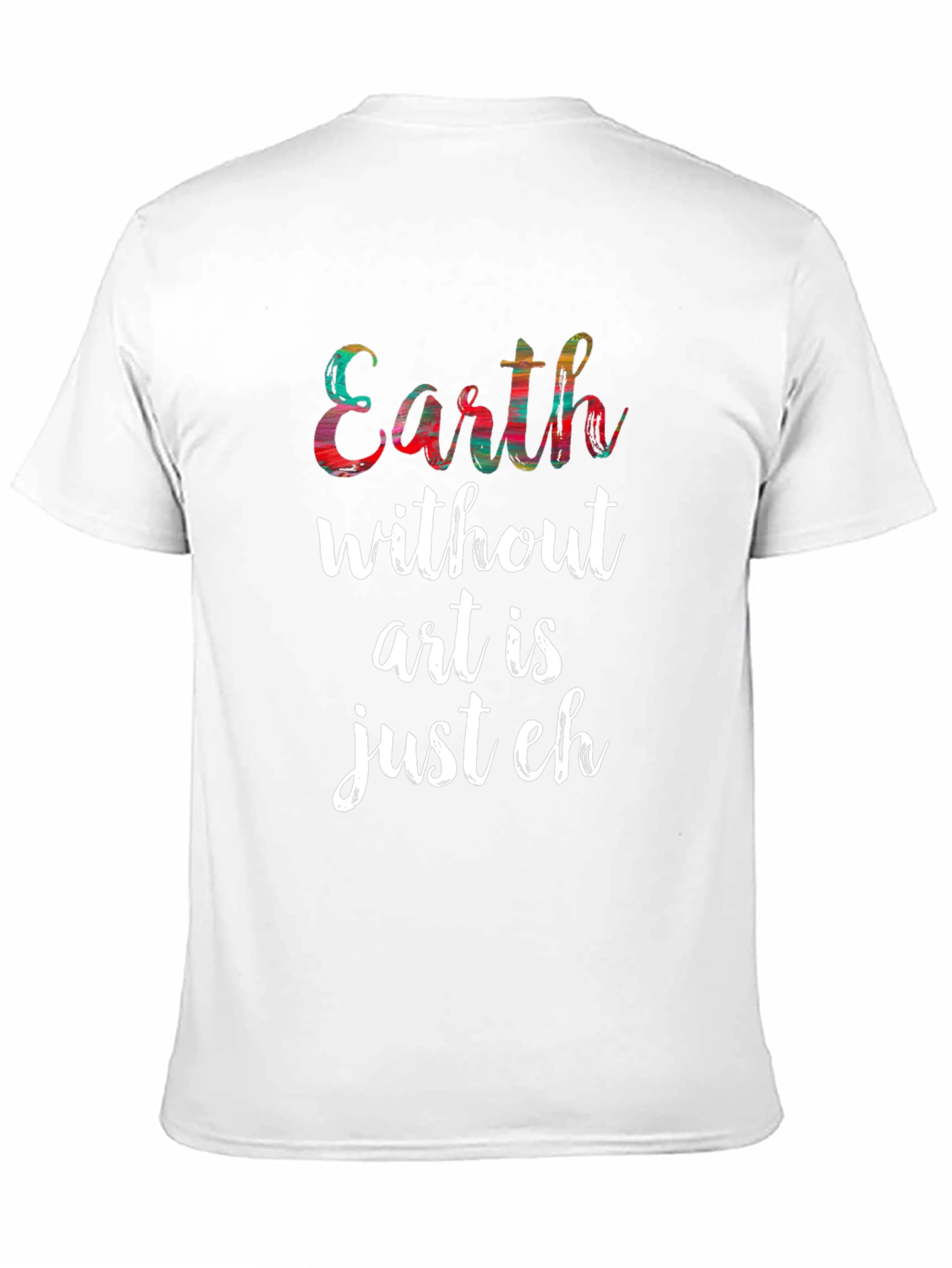 Black Earth Without Art Men's Graphic Tee view 11