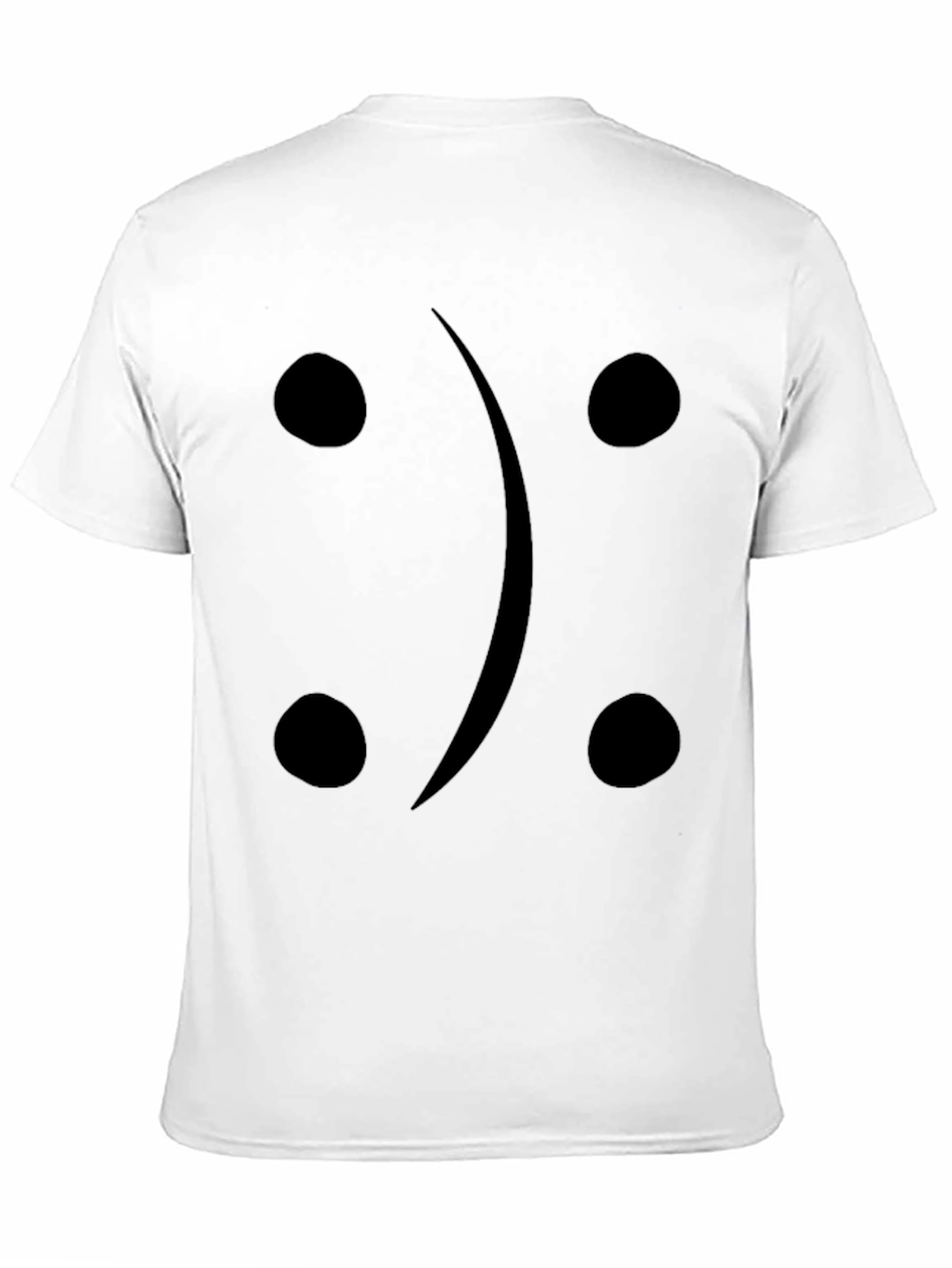 Black Sad Face T-Shirt - Black Graphic Tee view 11