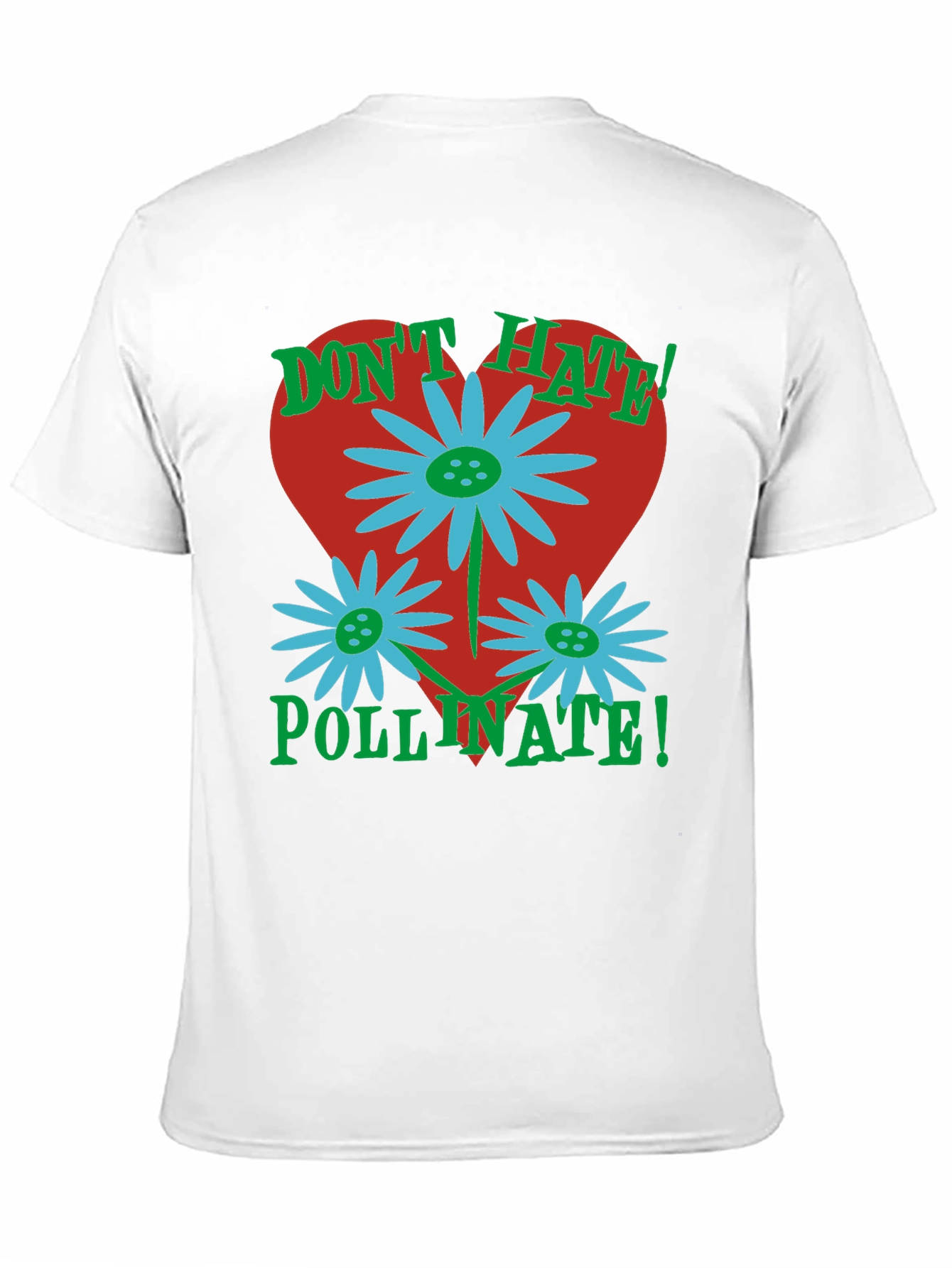 Black Don't Hate Pollinate T-Shirt view 11