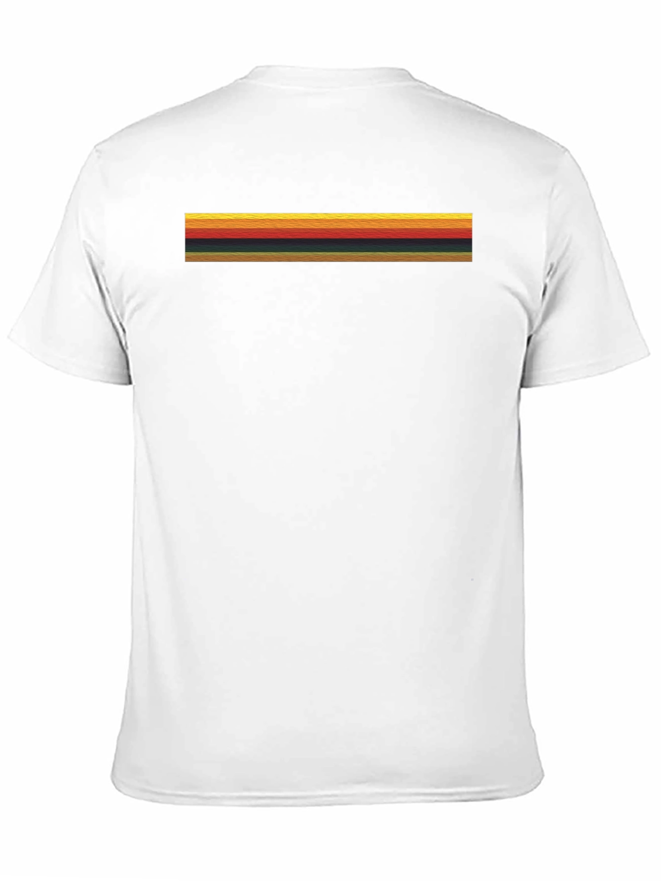 Black Retro Stripe T-Shirt - Vintage Style Black Tee view 11