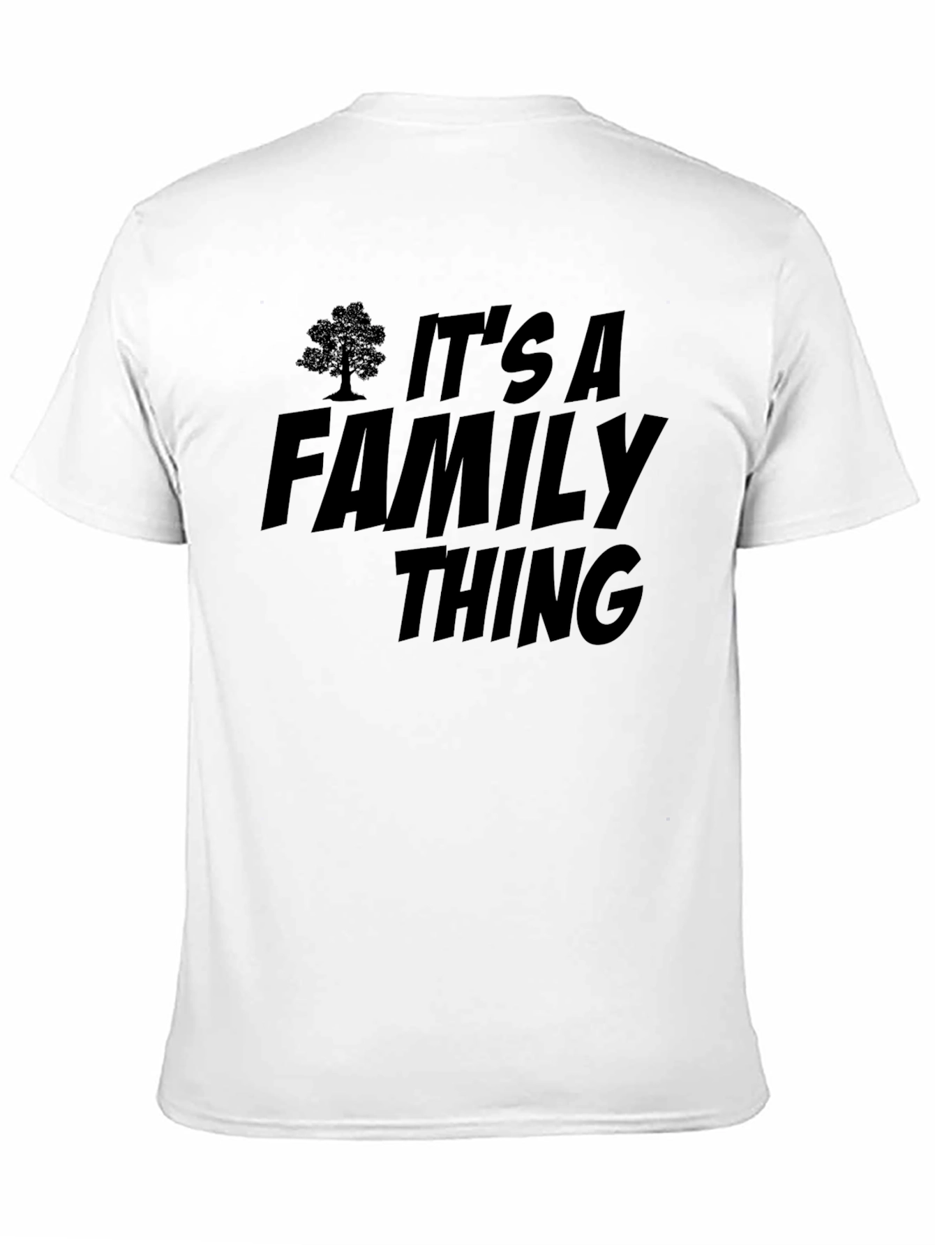 Black It's a Family Thing Black T-Shirt view 11