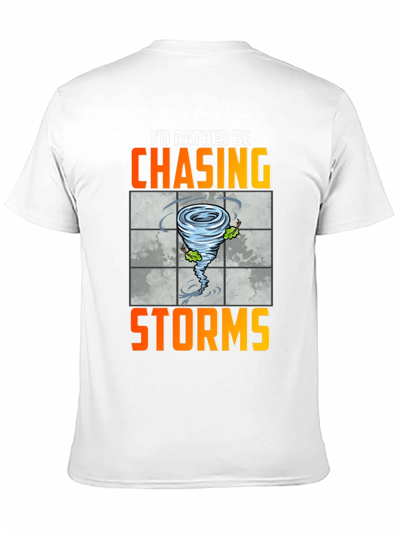 Black Chasing Storms Graphic Tee - Weather Enthusiast Shirt view 11