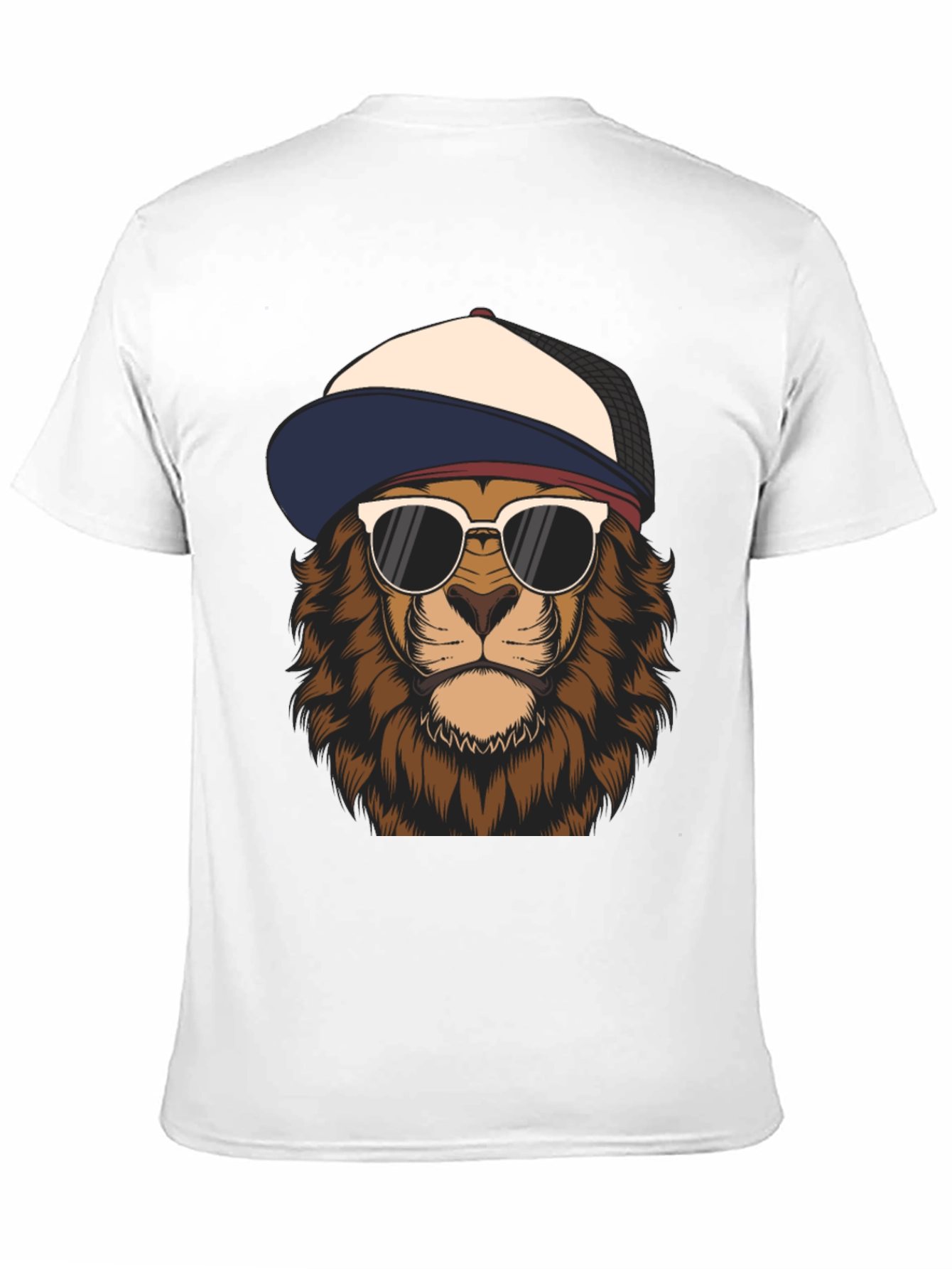 Black Cool Lion Graphic Tee - Trendy Urban Style view 11