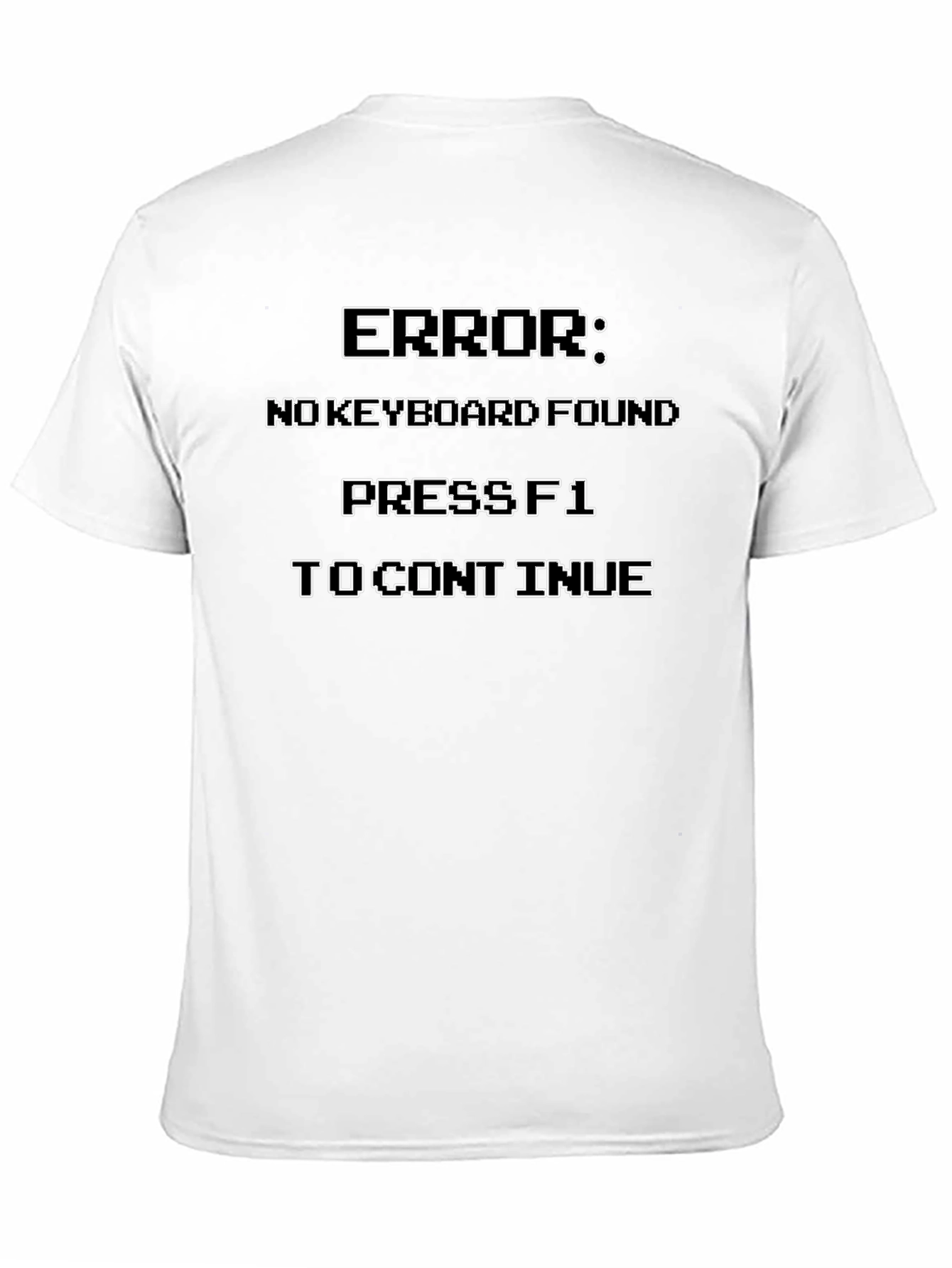 Black Funny Error Message T-Shirt view 11