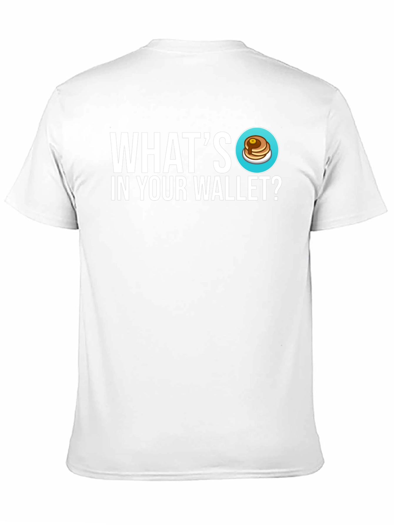 Black Pancake Wallet T-Shirt - What's In Your Wallet Tee view 11